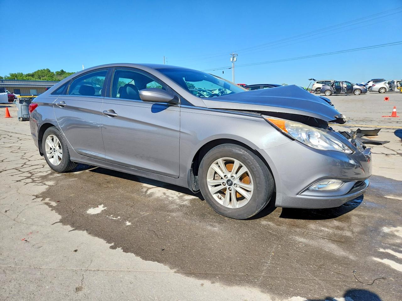 2013 Hyundai Sonata Gls Gray vin: 5NPEB4AC7DH787845