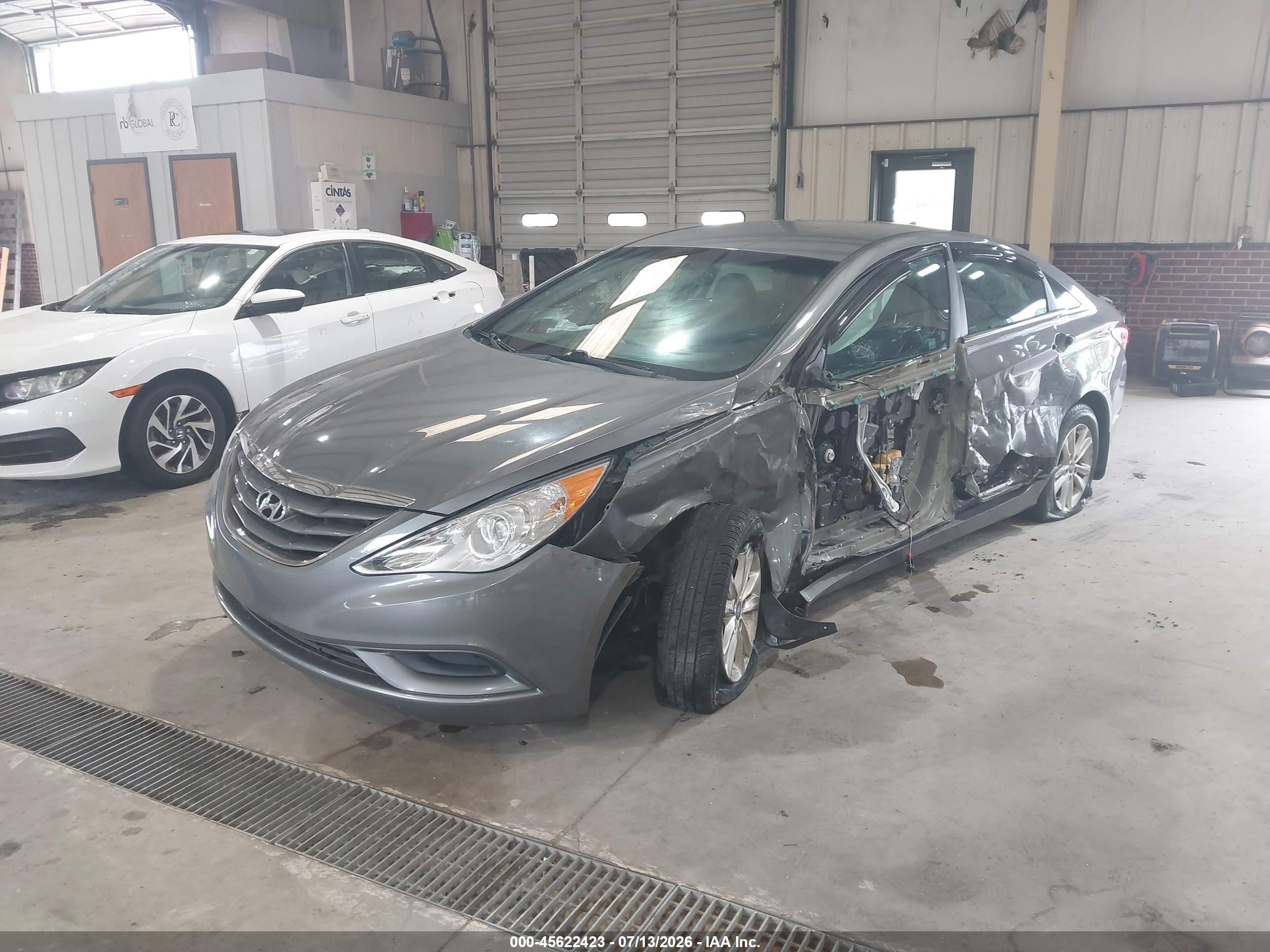 2013 Hyundai Sonata Gls Gray vin: 5NPEB4AC7DH789496