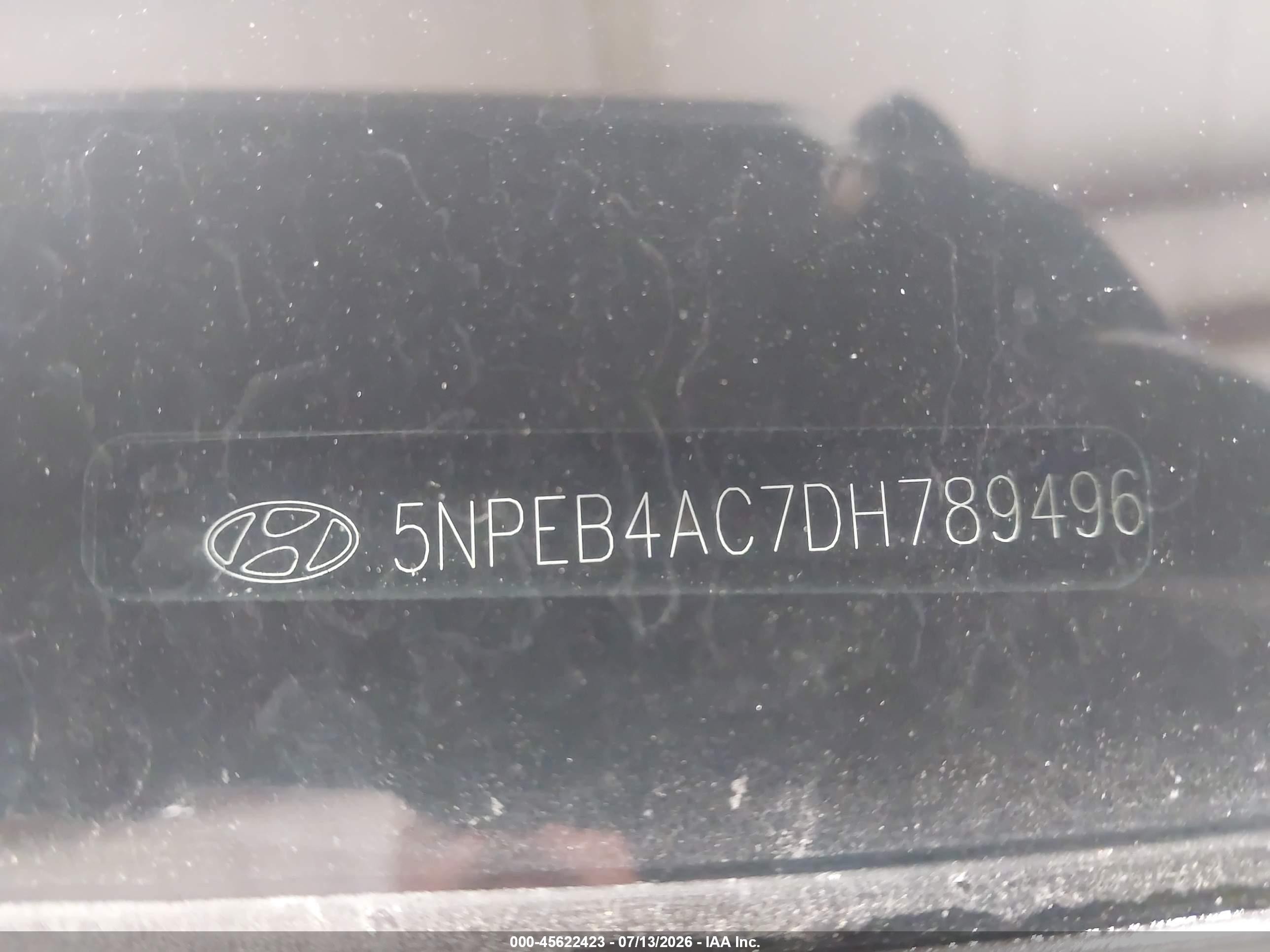 2013 Hyundai Sonata Gls Gray vin: 5NPEB4AC7DH789496