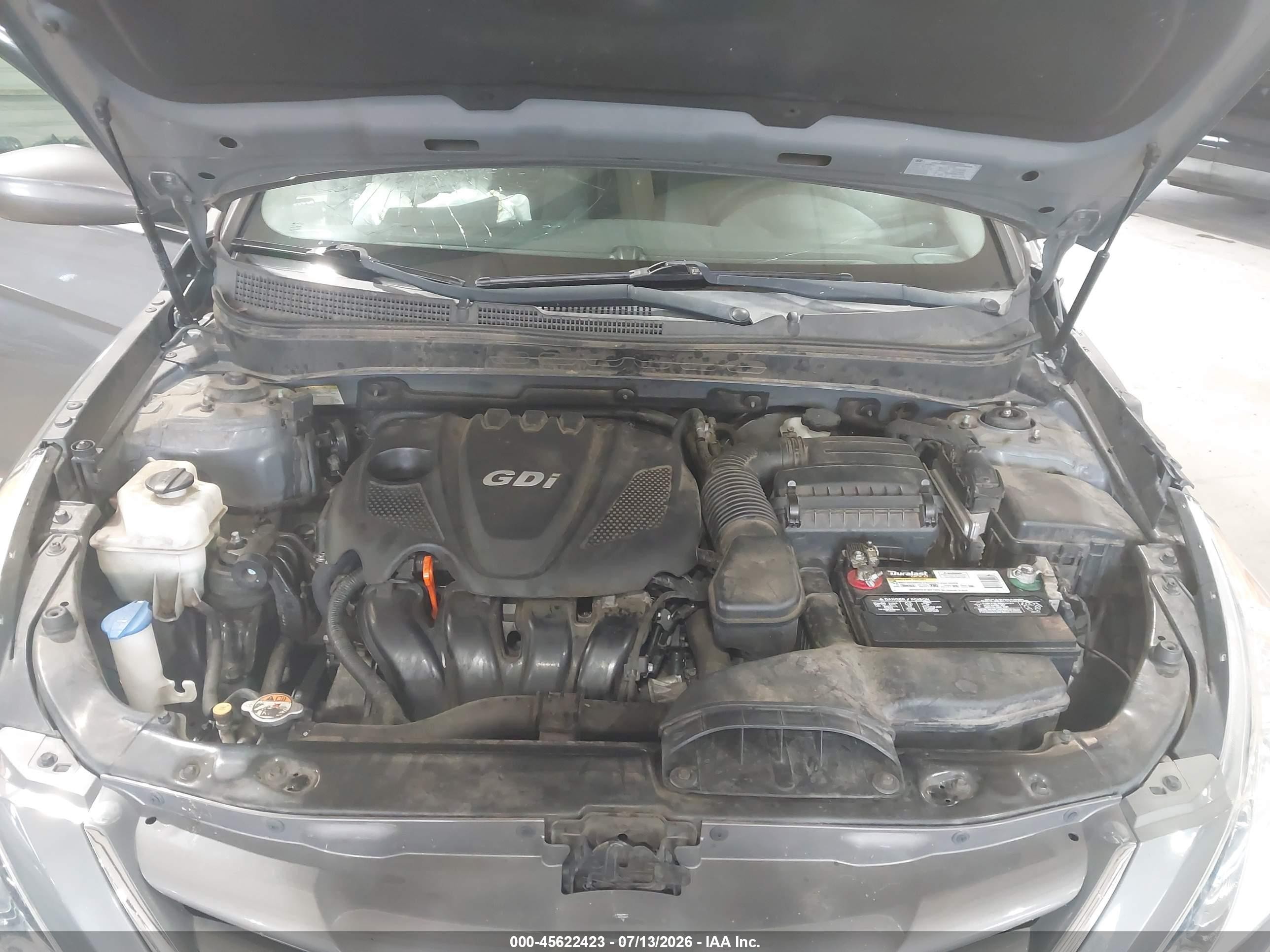 2013 Hyundai Sonata Gls Gray vin: 5NPEB4AC7DH789496