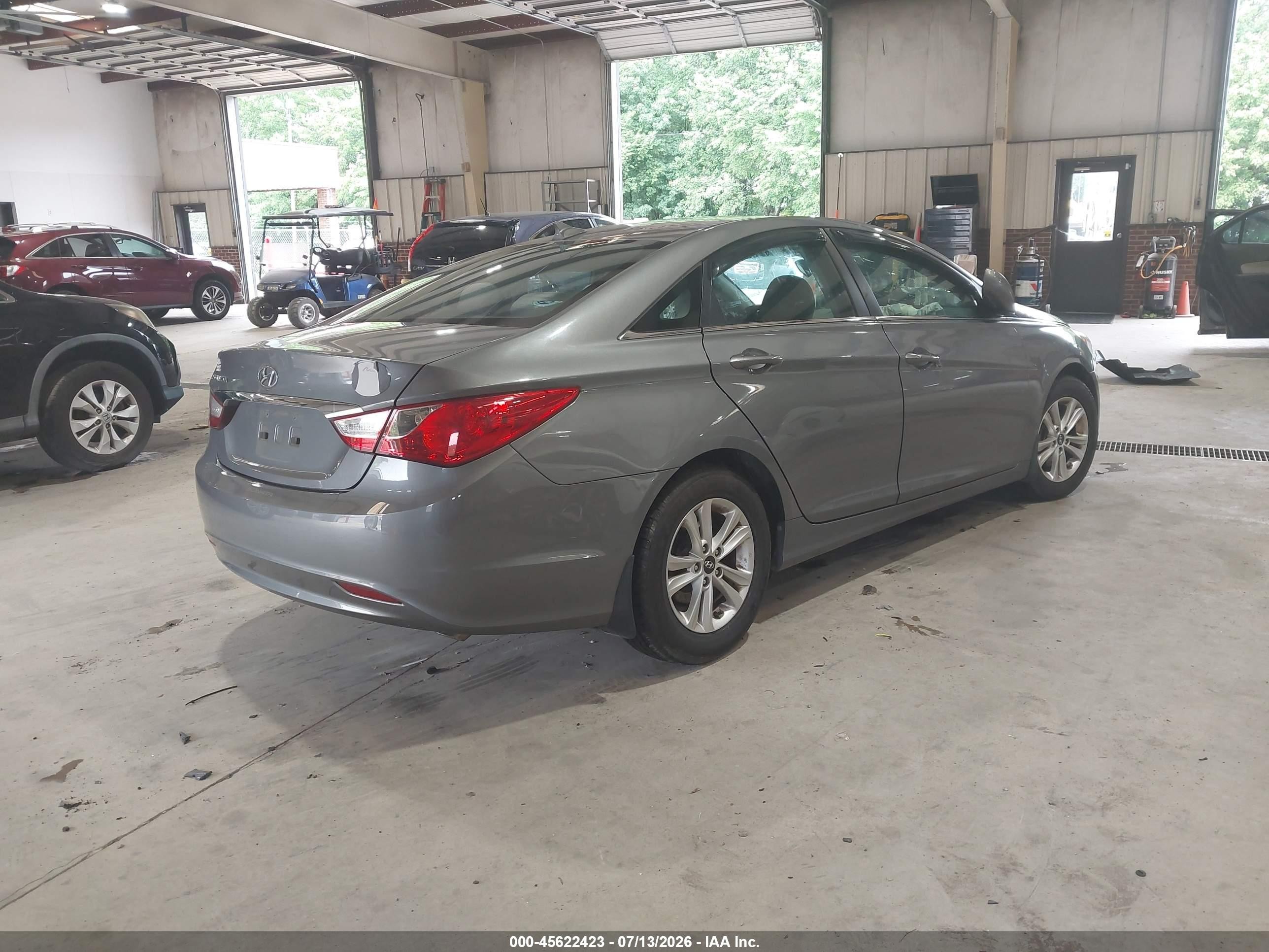 2013 Hyundai Sonata Gls Gray vin: 5NPEB4AC7DH789496
