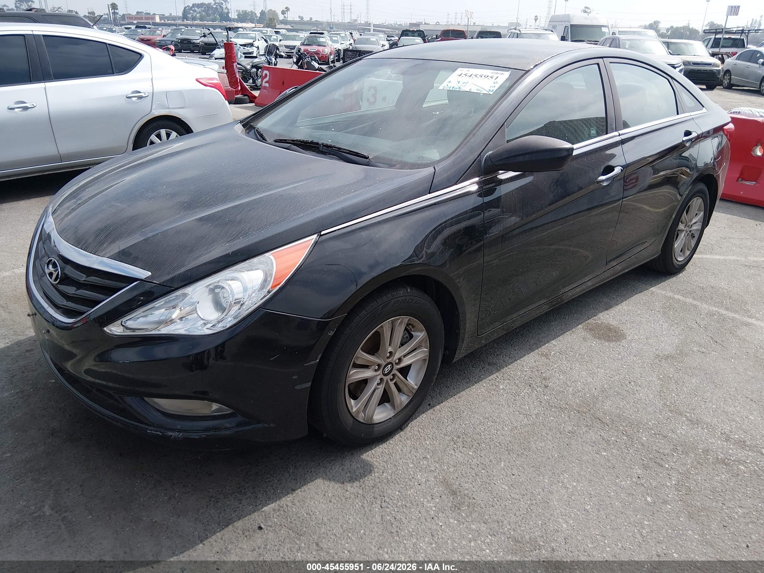 2013 Hyundai Sonata Gls Black vin: 5NPEB4AC7DH794939