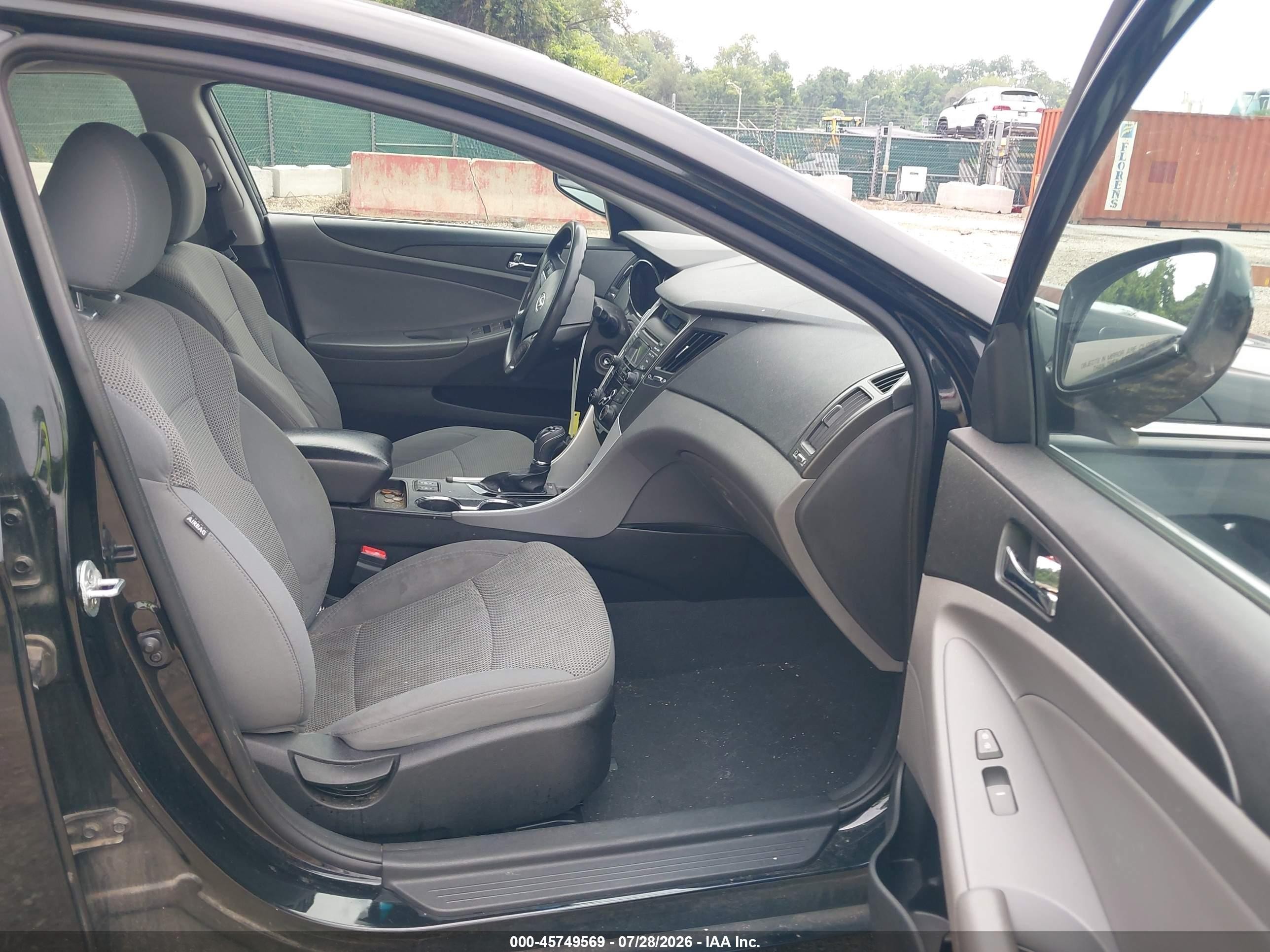 2013 Hyundai Sonata Gls Black vin: 5NPEB4AC7DH804966