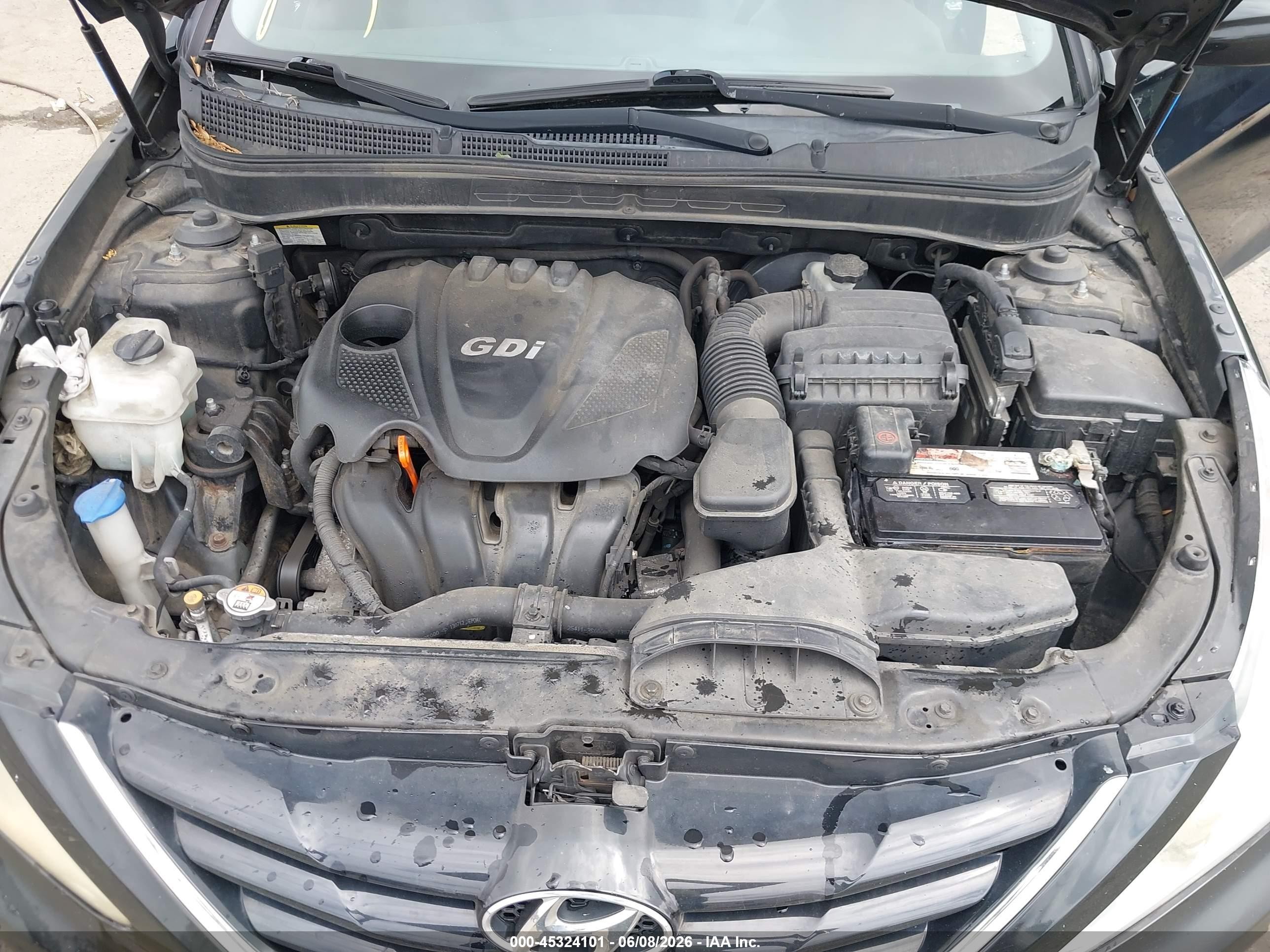 2013 Hyundai Sonata Gls Black vin: 5NPEB4AC7DH807138