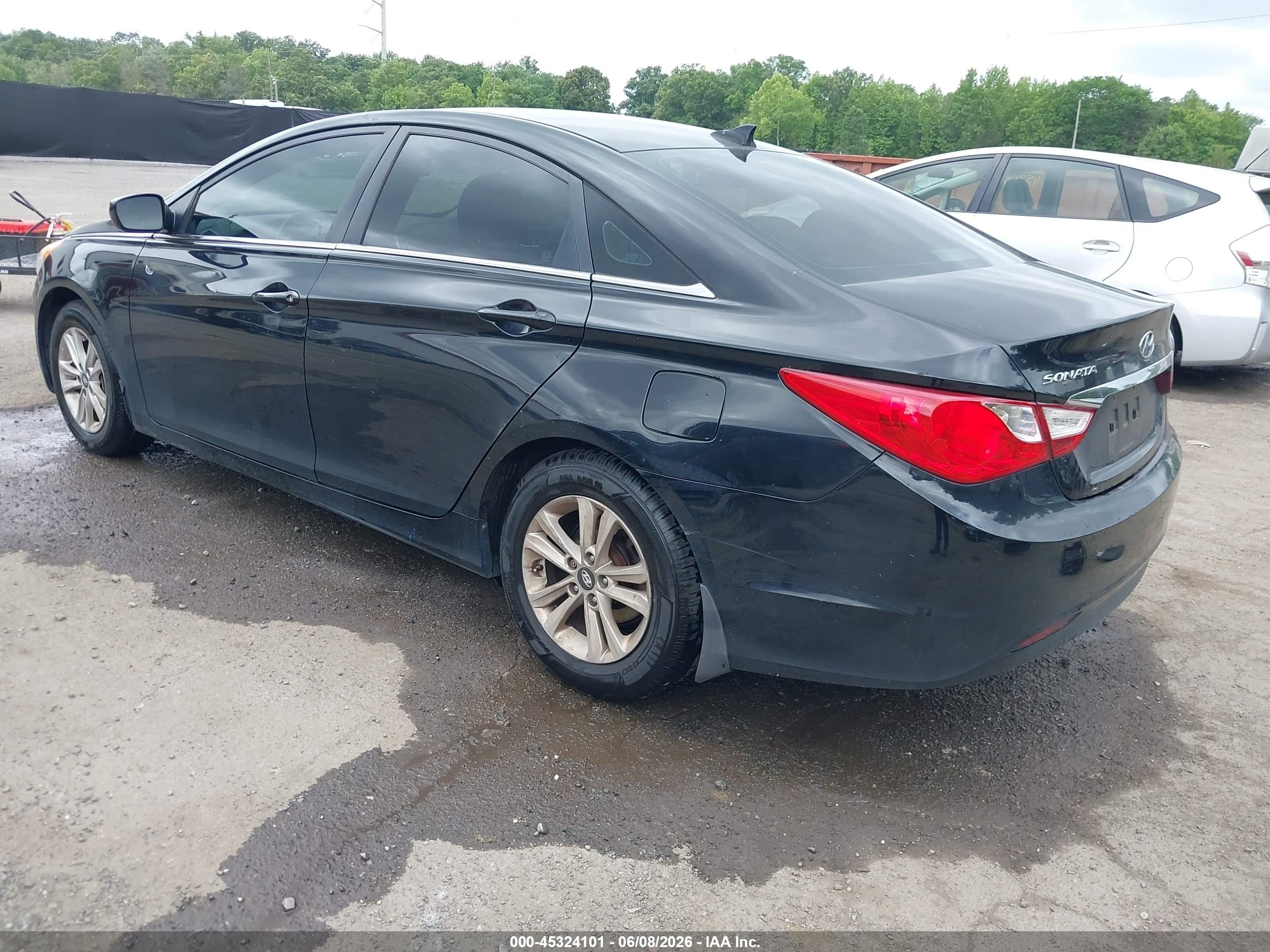 2013 Hyundai Sonata Gls Black vin: 5NPEB4AC7DH807138