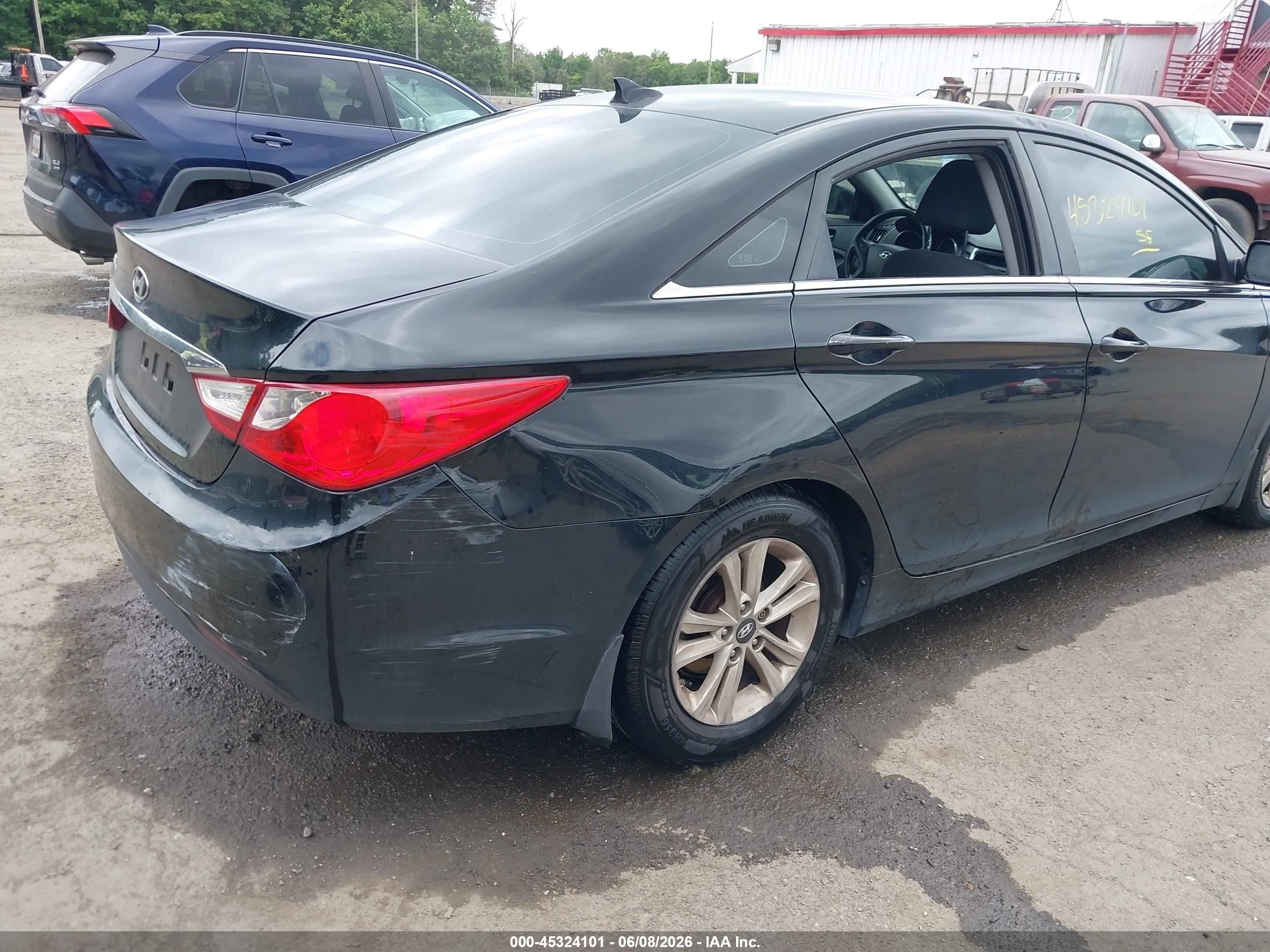 2013 Hyundai Sonata Gls Black vin: 5NPEB4AC7DH807138