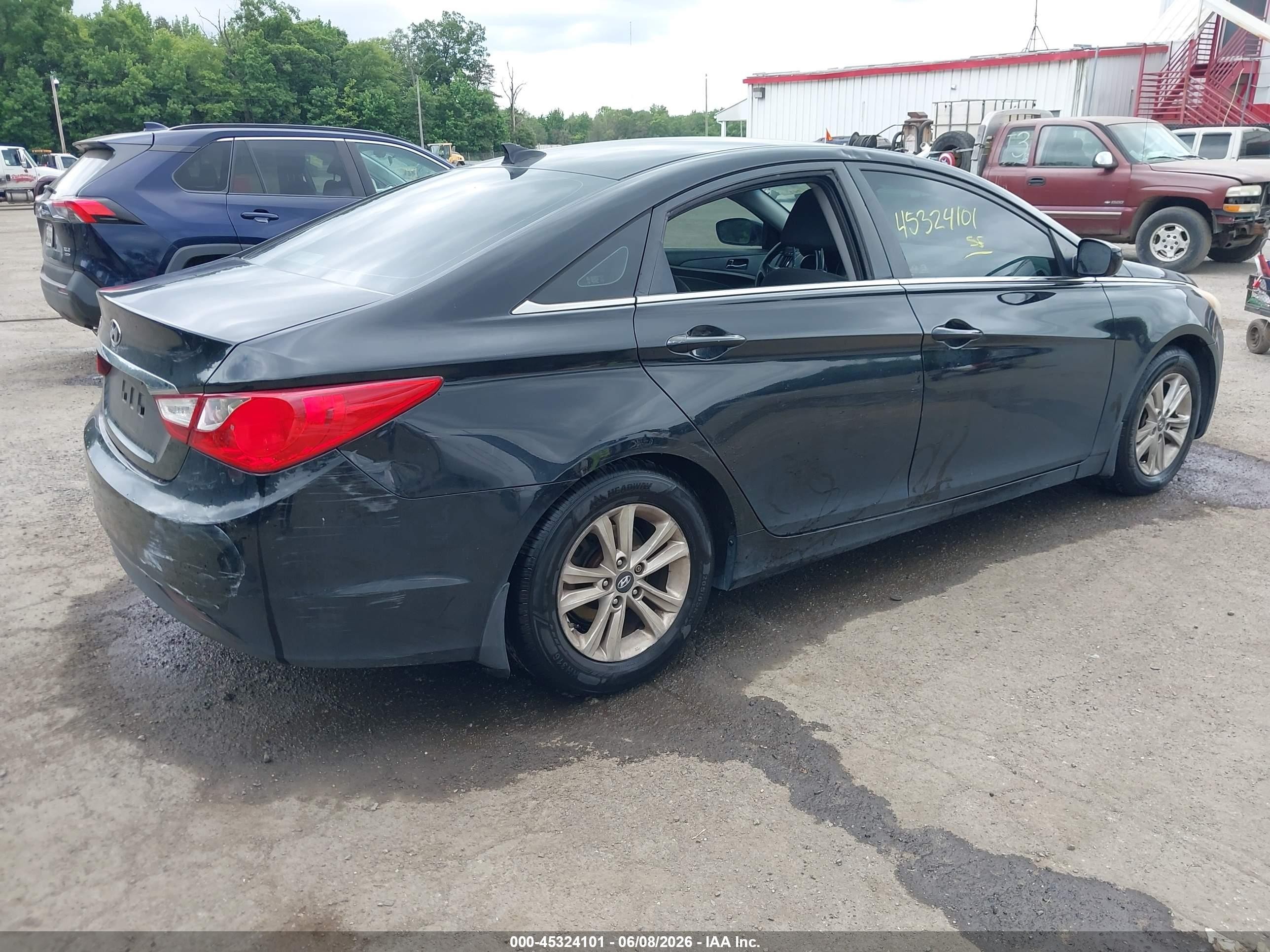 2013 Hyundai Sonata Gls Black vin: 5NPEB4AC7DH807138