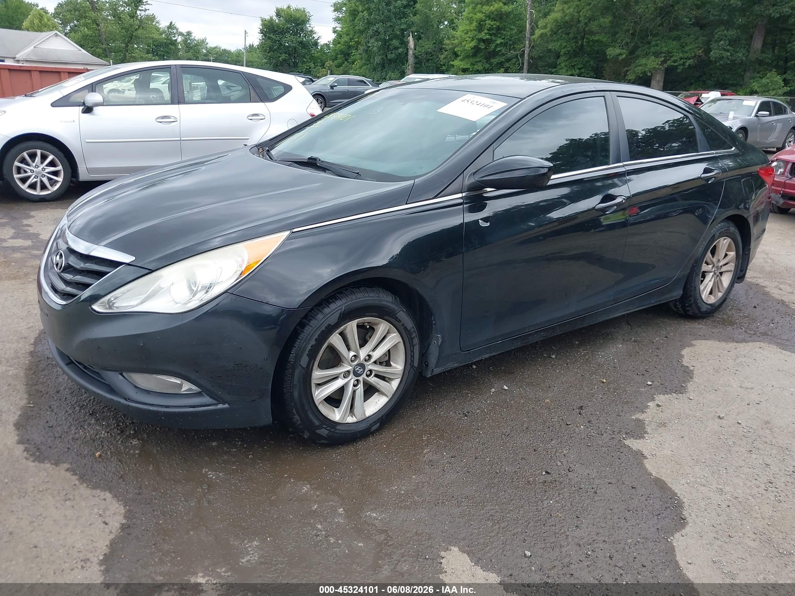 2013 Hyundai Sonata Gls Black vin: 5NPEB4AC7DH807138