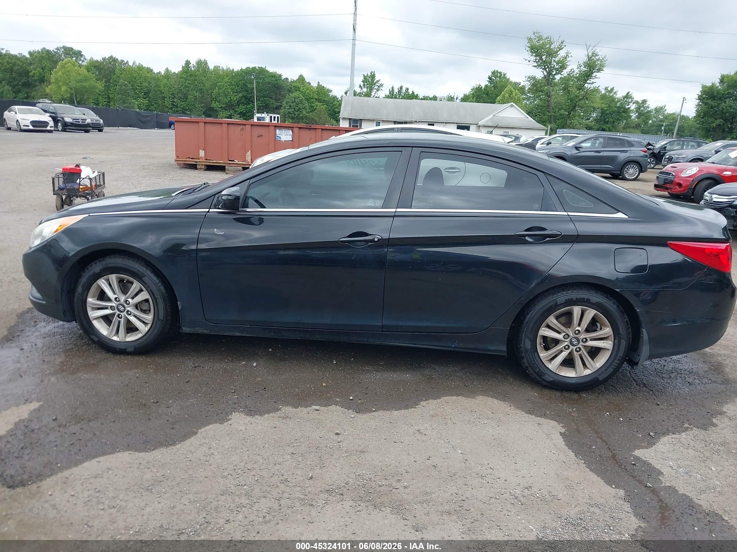 2013 Hyundai Sonata Gls Black vin: 5NPEB4AC7DH807138