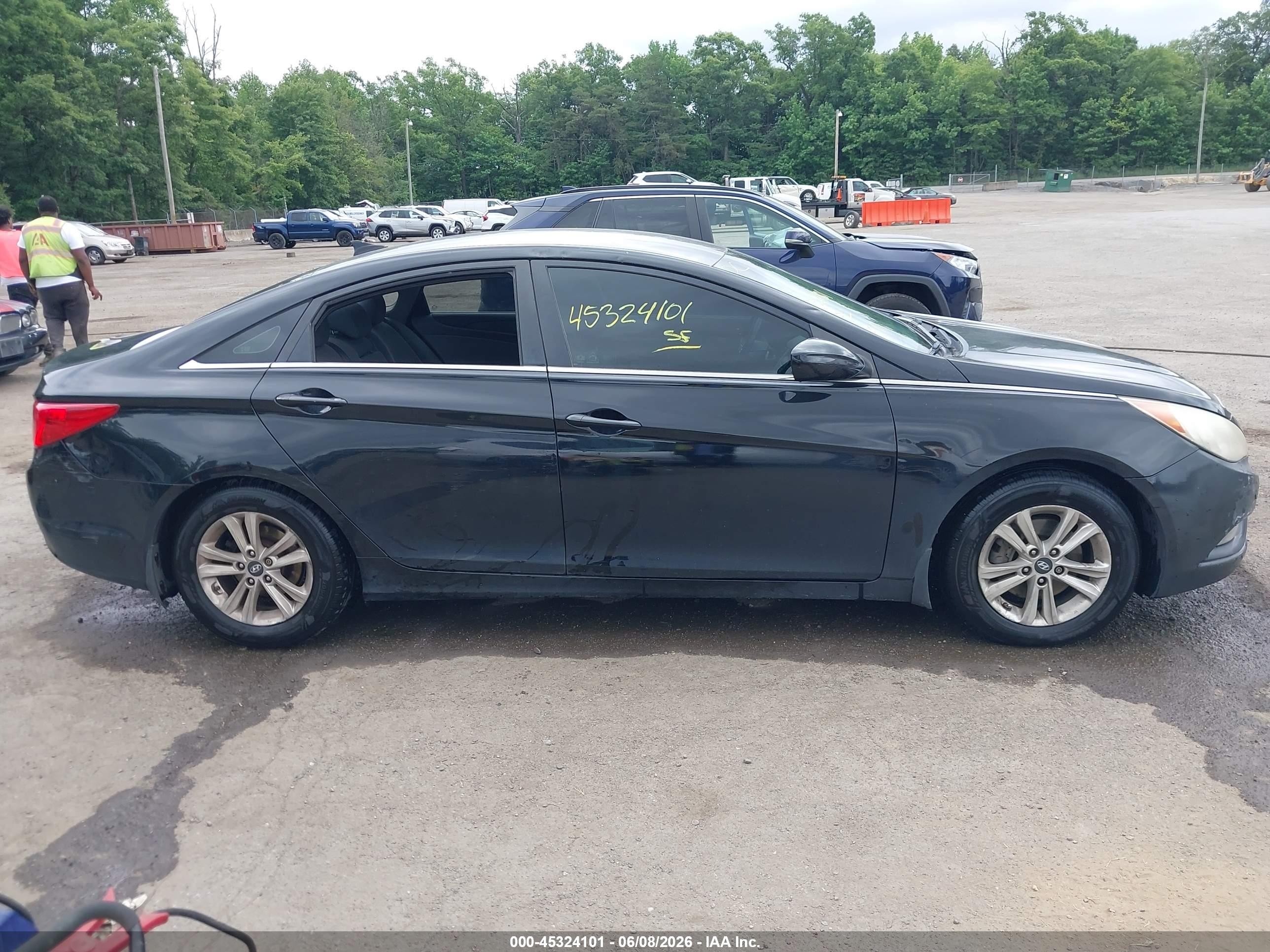 2013 Hyundai Sonata Gls Black vin: 5NPEB4AC7DH807138