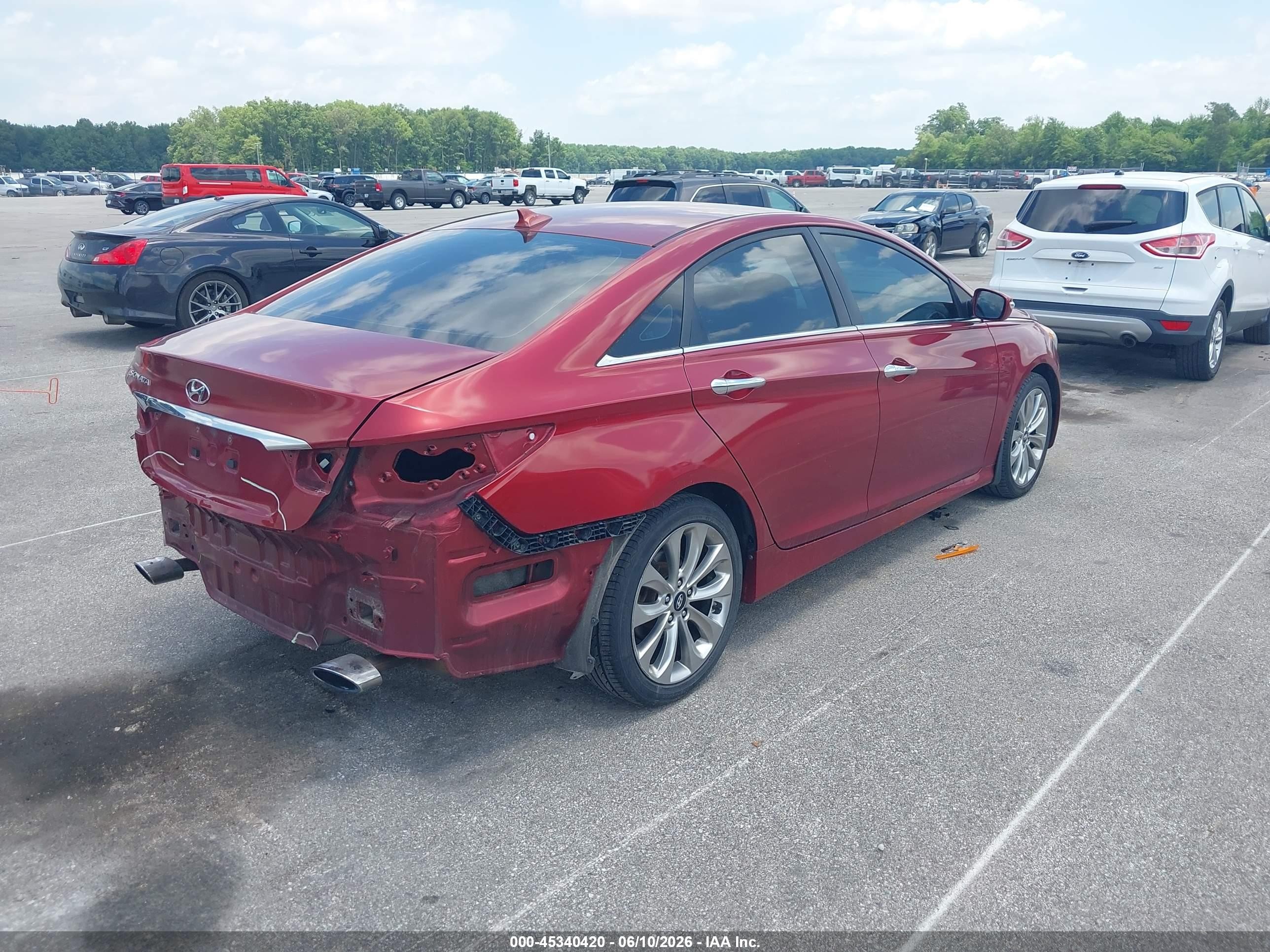 2014 Hyundai Sonata Gls Red vin: 5NPEB4AC7EH811806