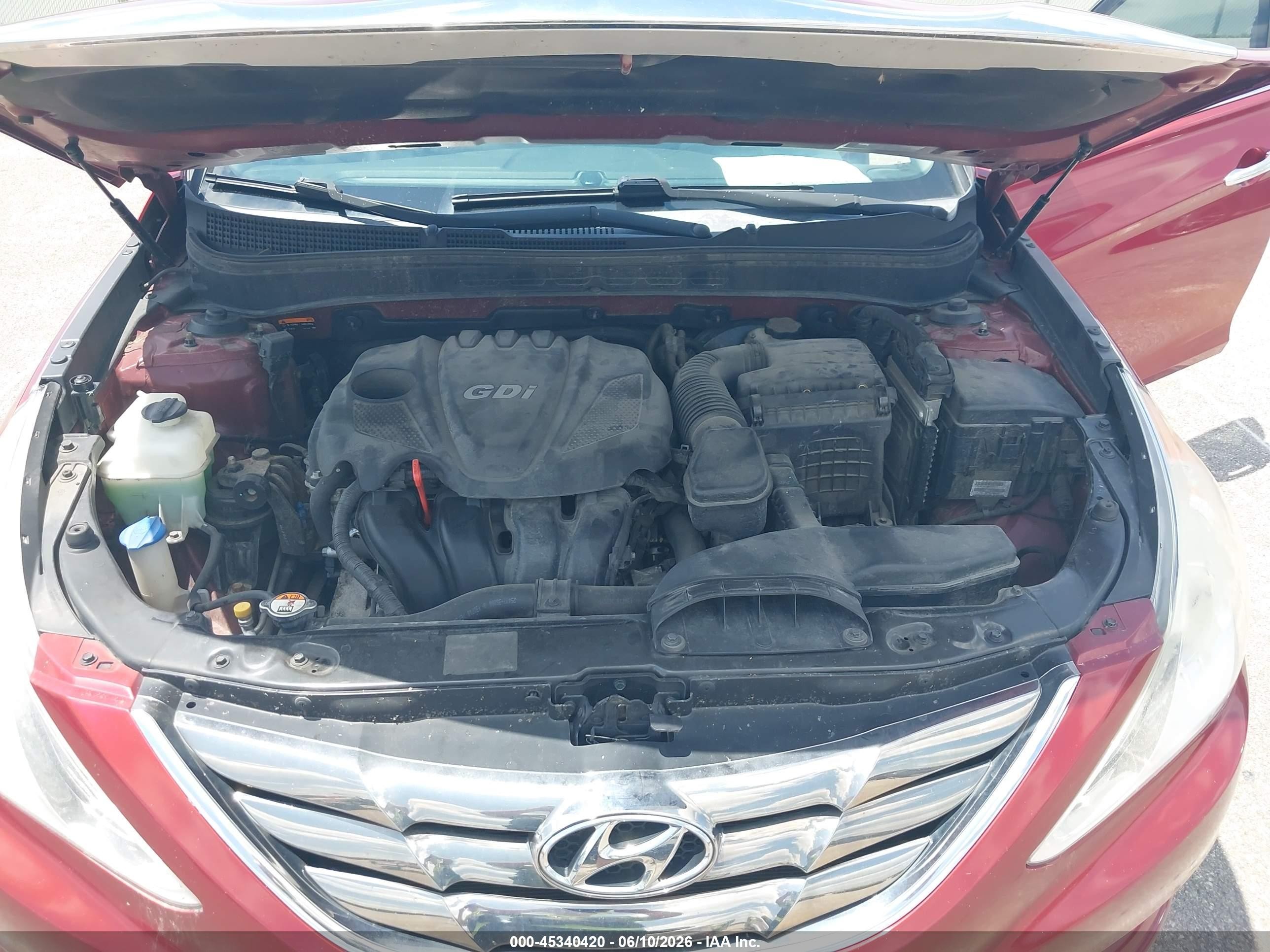 2014 Hyundai Sonata Gls Red vin: 5NPEB4AC7EH811806