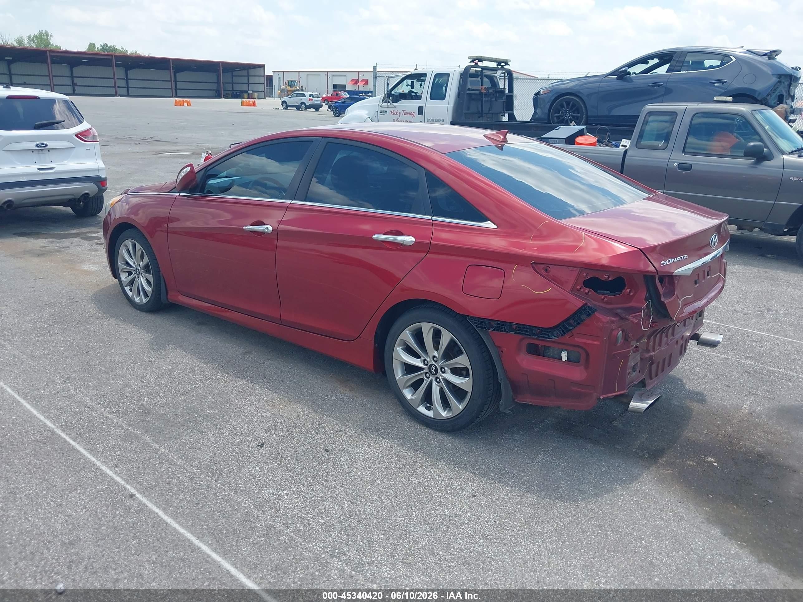 2014 Hyundai Sonata Gls Red vin: 5NPEB4AC7EH811806