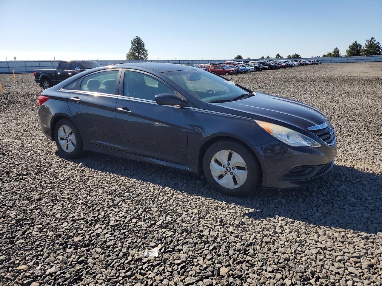 2014 Hyundai Sonata Gls Синий vin: 5NPEB4AC7EH813037