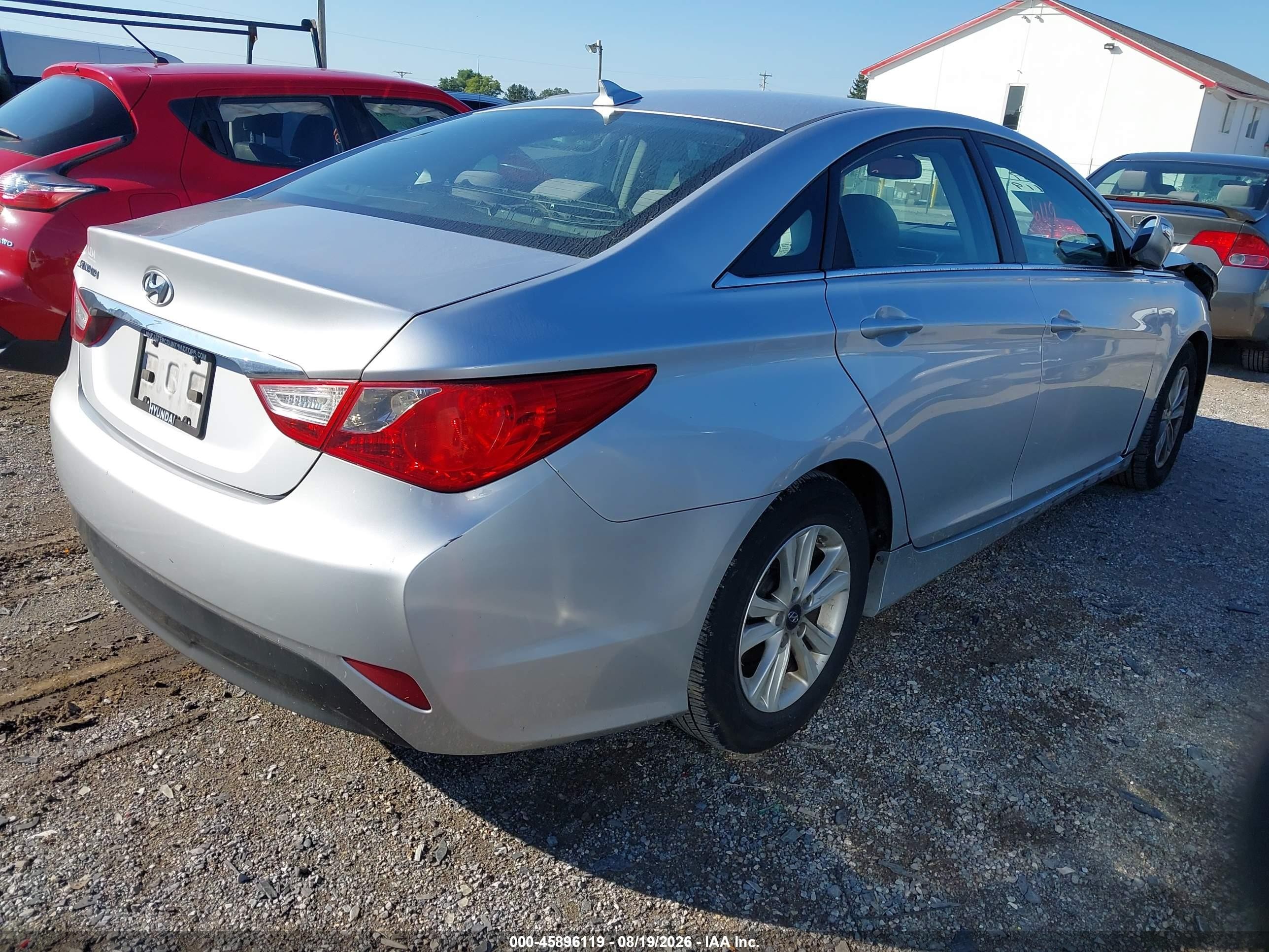 2014 Hyundai Sonata Gls Silver vin: 5NPEB4AC7EH813183