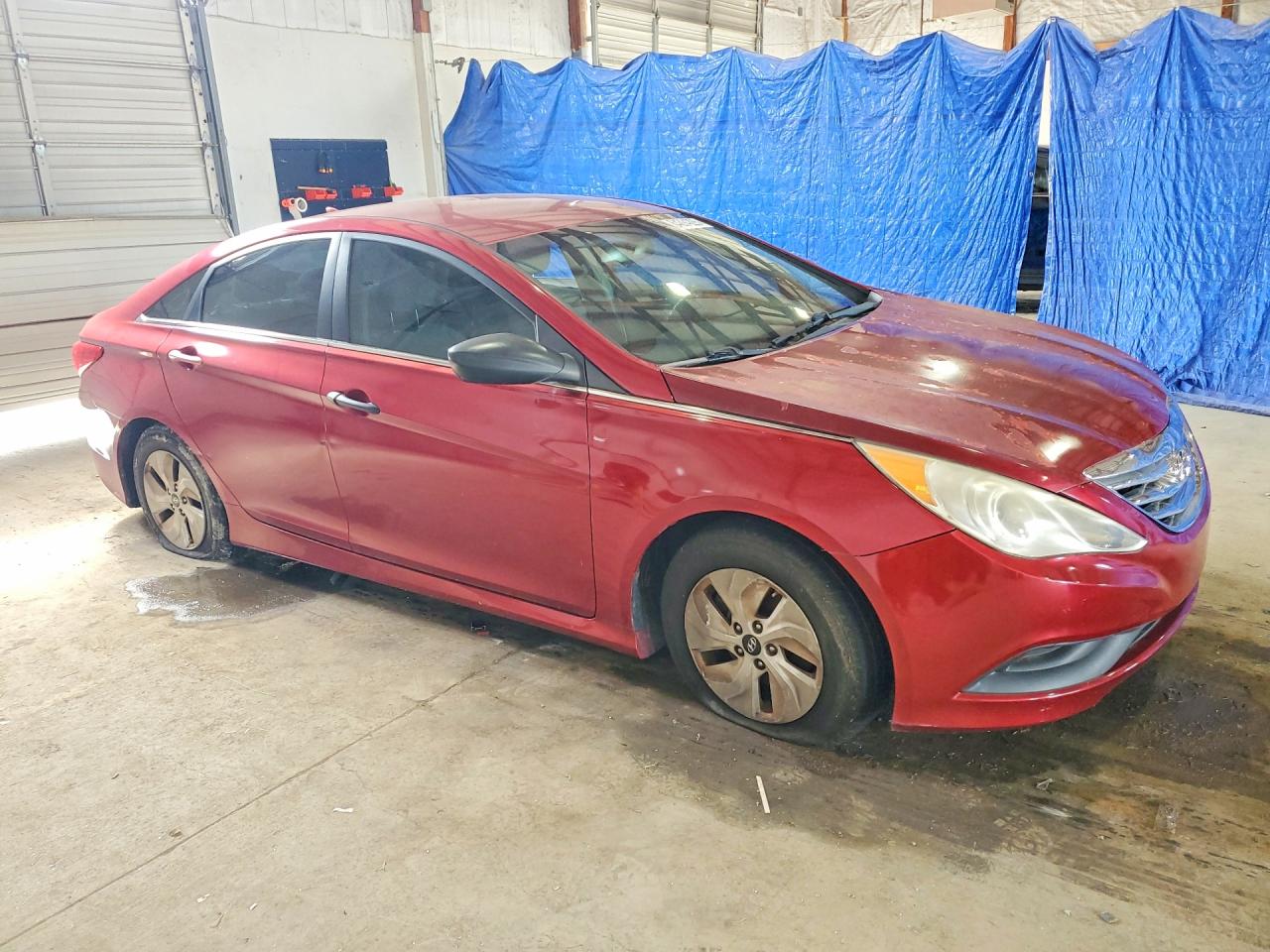2014 Hyundai Sonata Gls Red vin: 5NPEB4AC7EH818075