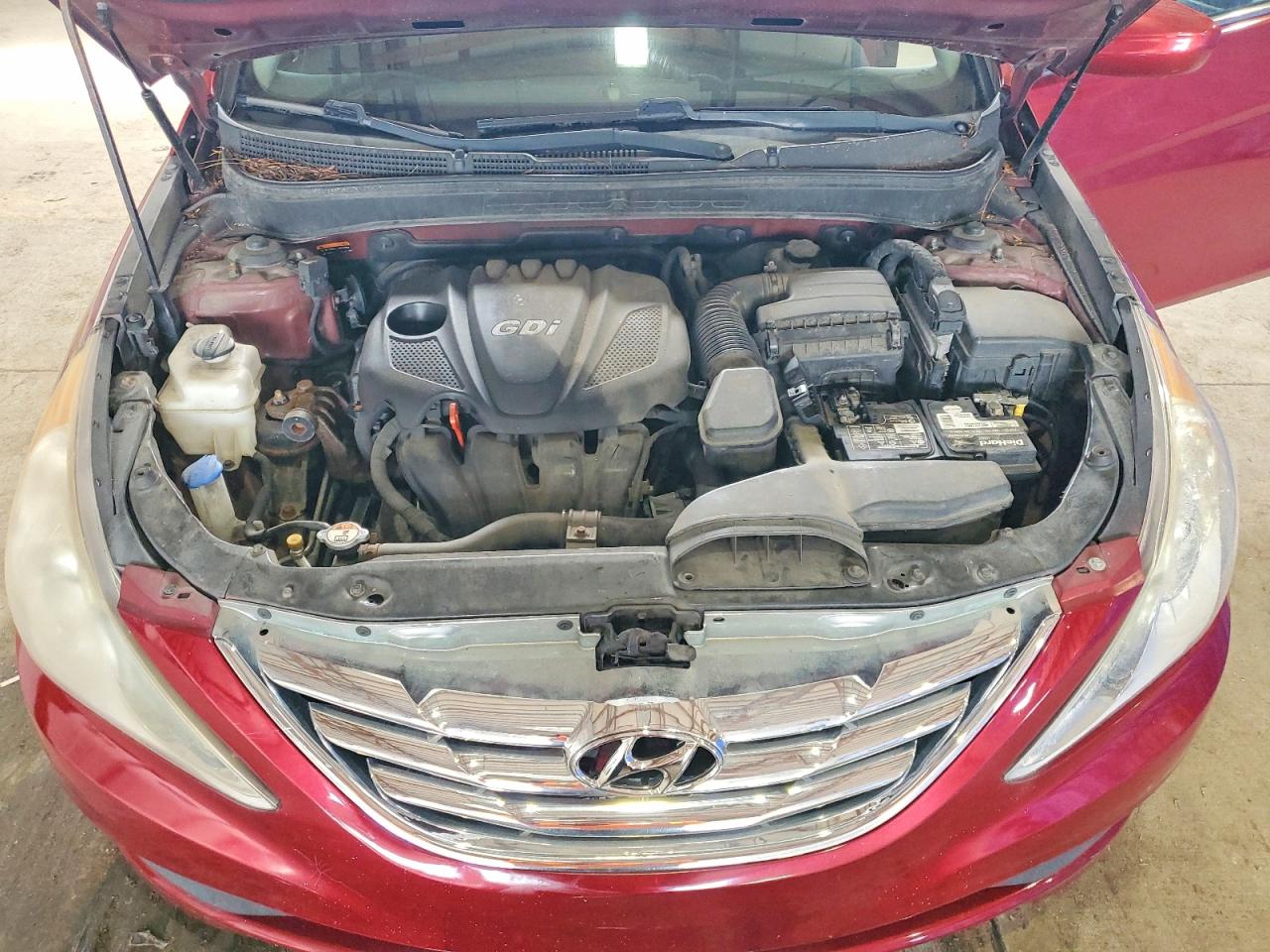 2014 Hyundai Sonata Gls Red vin: 5NPEB4AC7EH818075