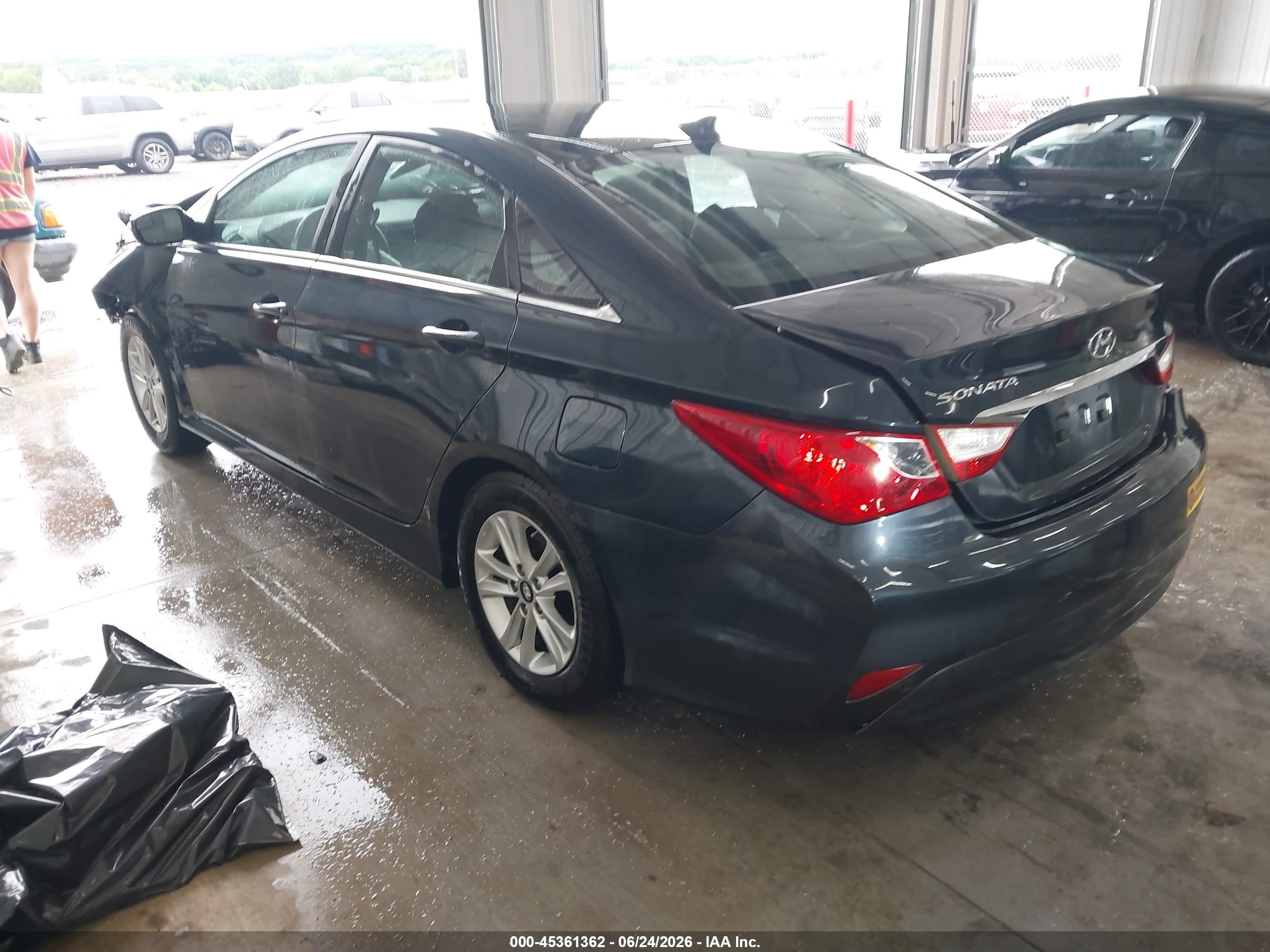 2014 Hyundai Sonata Gls Синий vin: 5NPEB4AC7EH828167