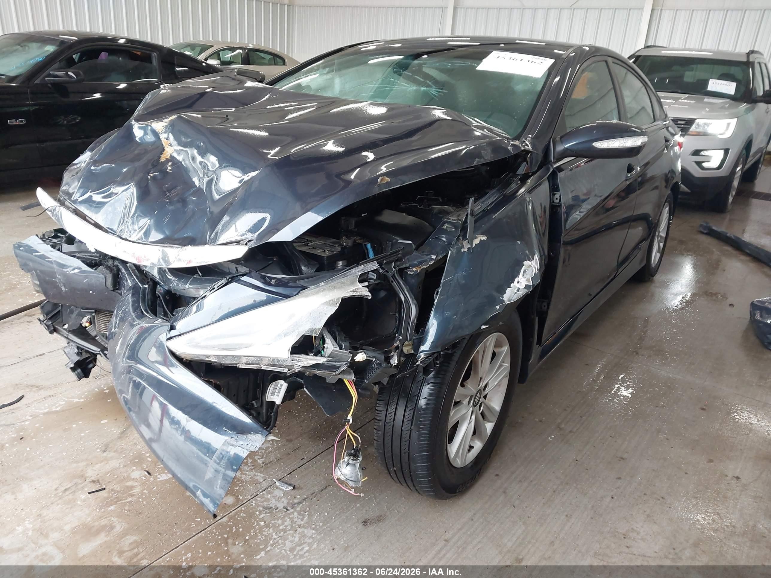 2014 Hyundai Sonata Gls Синий vin: 5NPEB4AC7EH828167