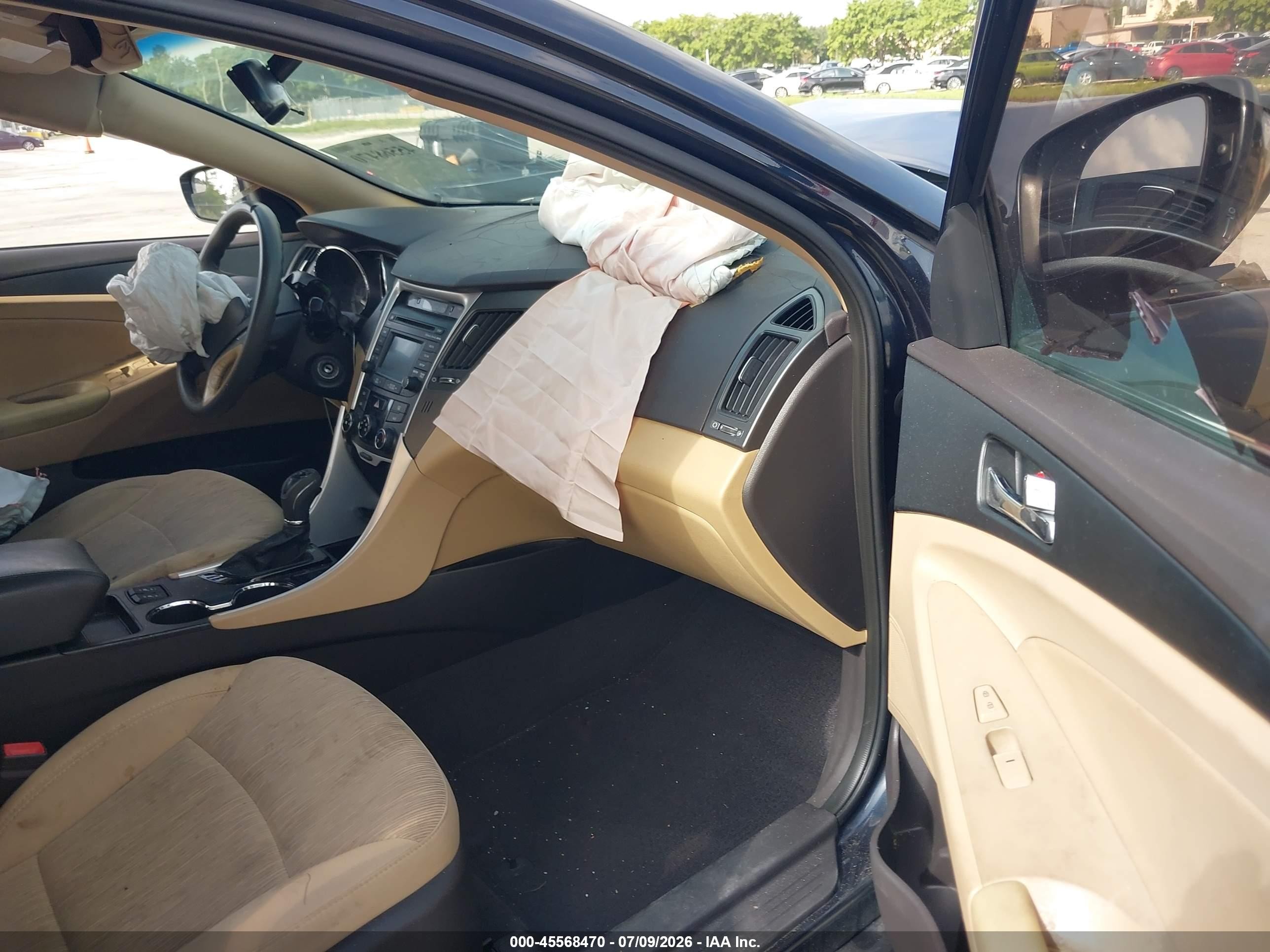 2014 Hyundai Sonata Gls Dark Blue vin: 5NPEB4AC7EH833109