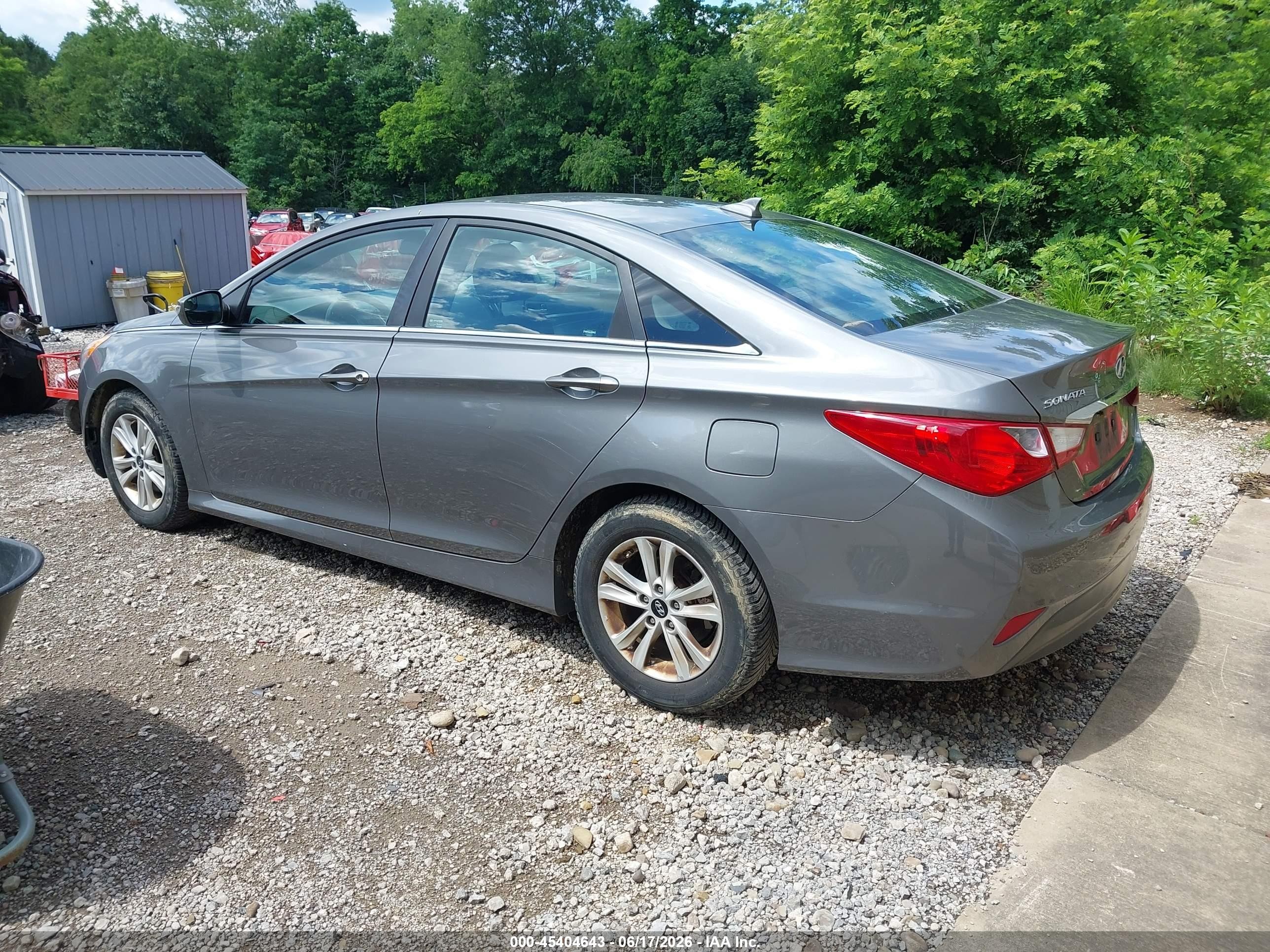 2014 Hyundai Sonata Gls Gray vin: 5NPEB4AC7EH834454