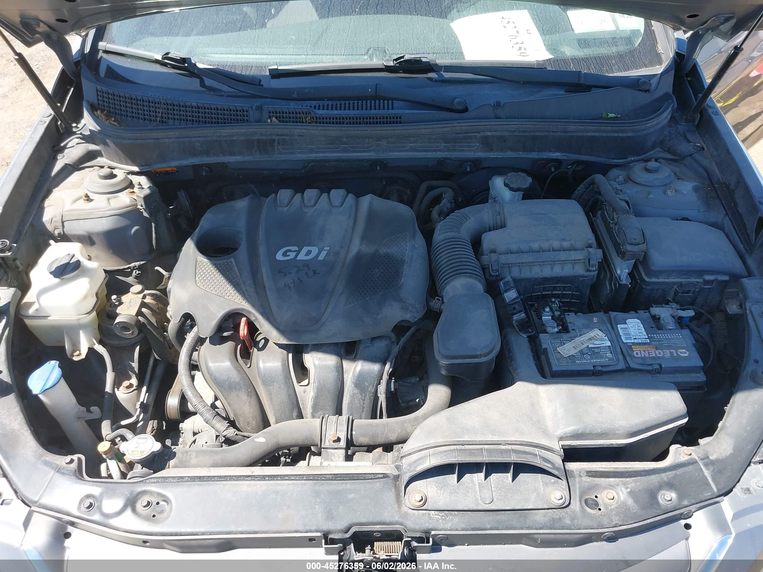 2014 Hyundai Sonata Gls Gray vin: 5NPEB4AC7EH843543