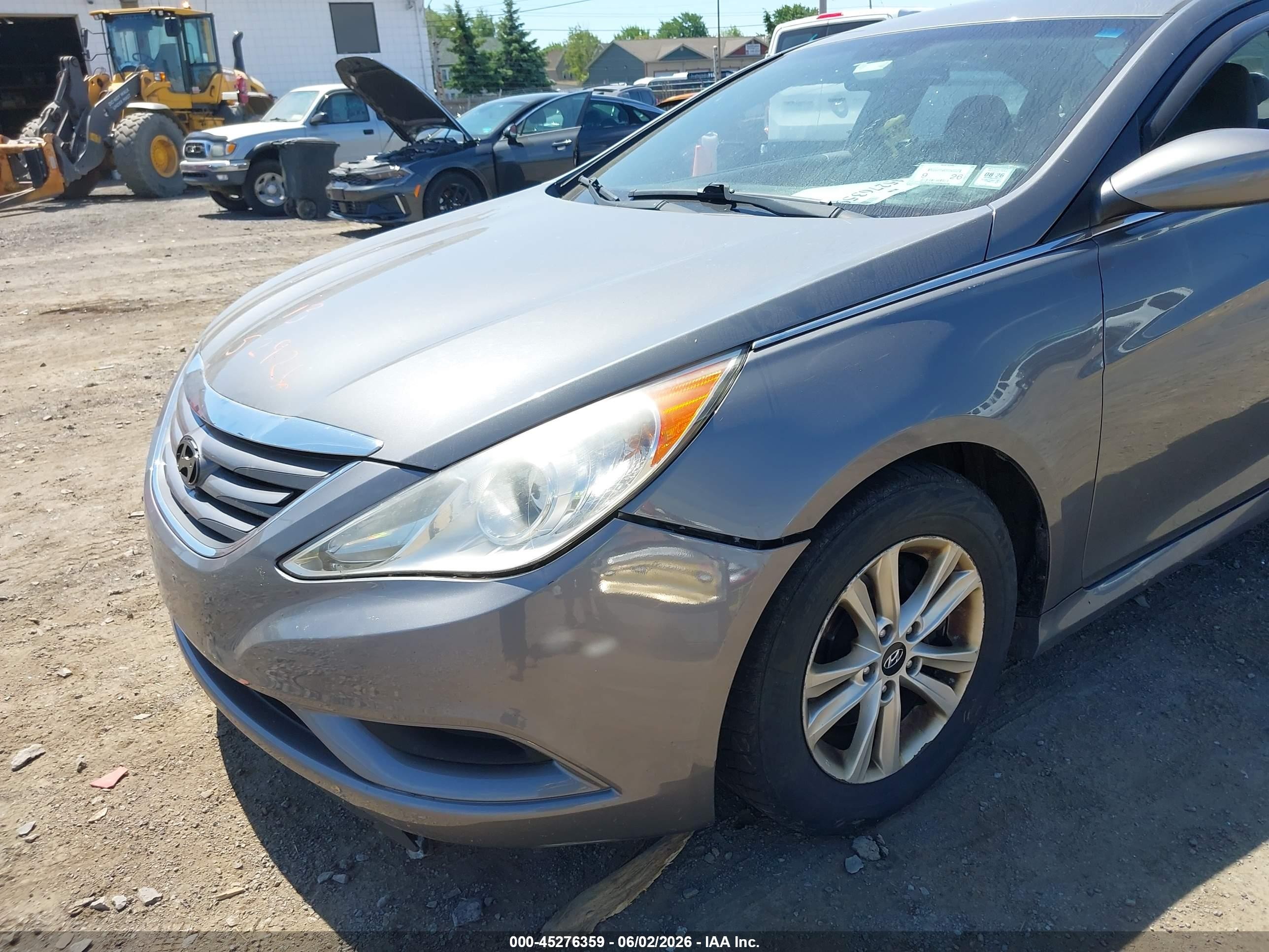 2014 Hyundai Sonata Gls Gray vin: 5NPEB4AC7EH843543