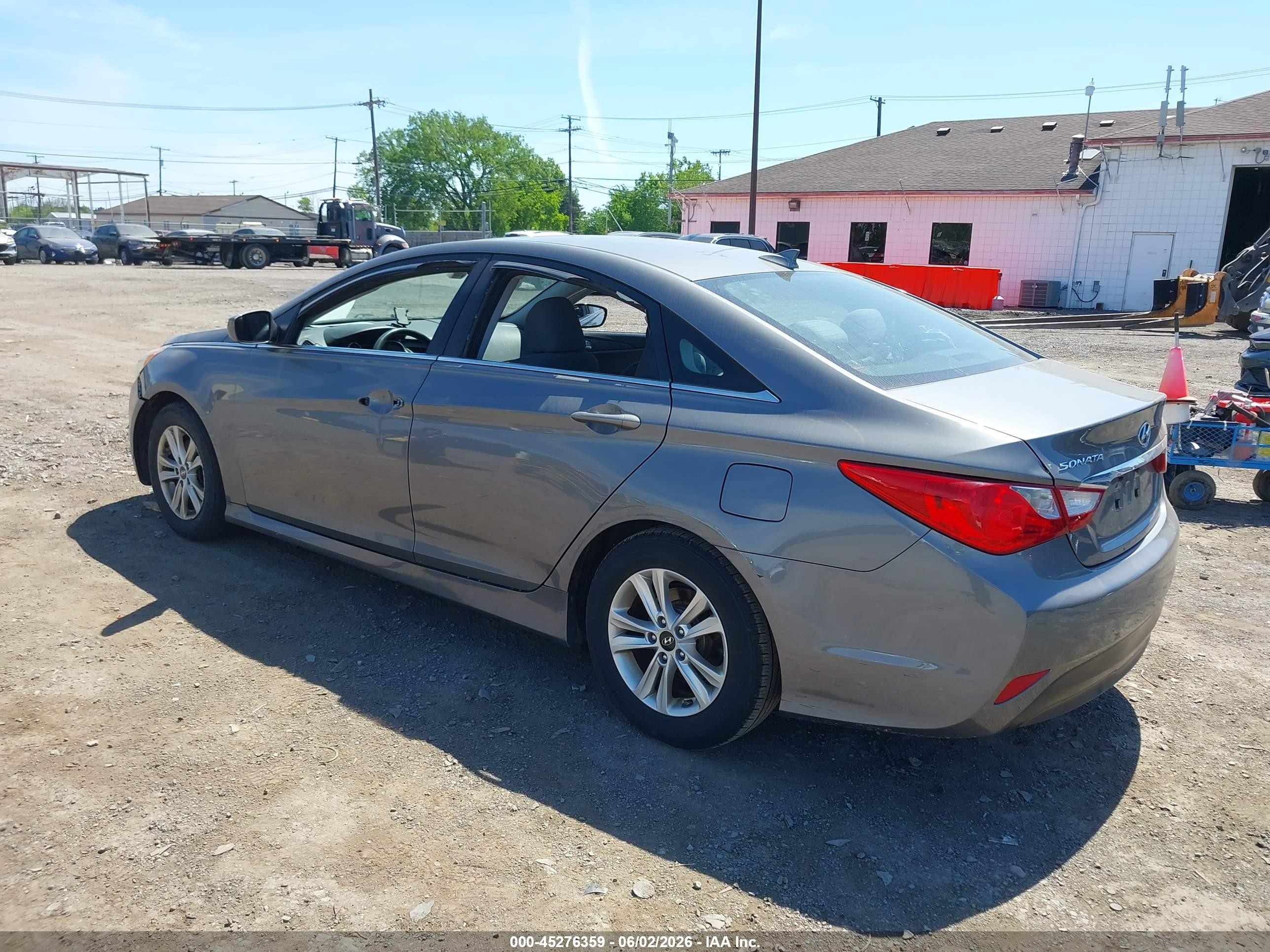 2014 Hyundai Sonata Gls Gray vin: 5NPEB4AC7EH843543