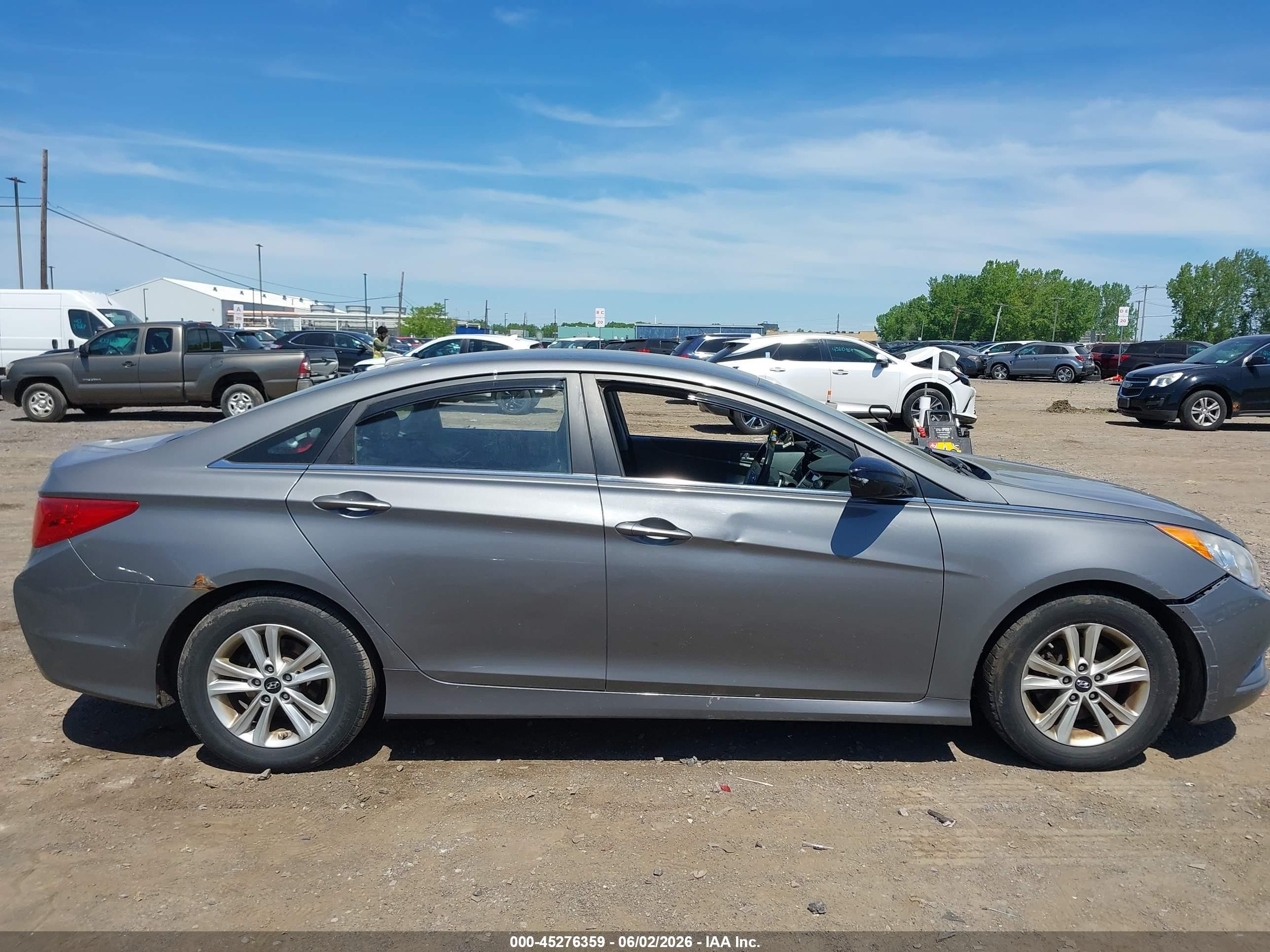 2014 Hyundai Sonata Gls Gray vin: 5NPEB4AC7EH843543