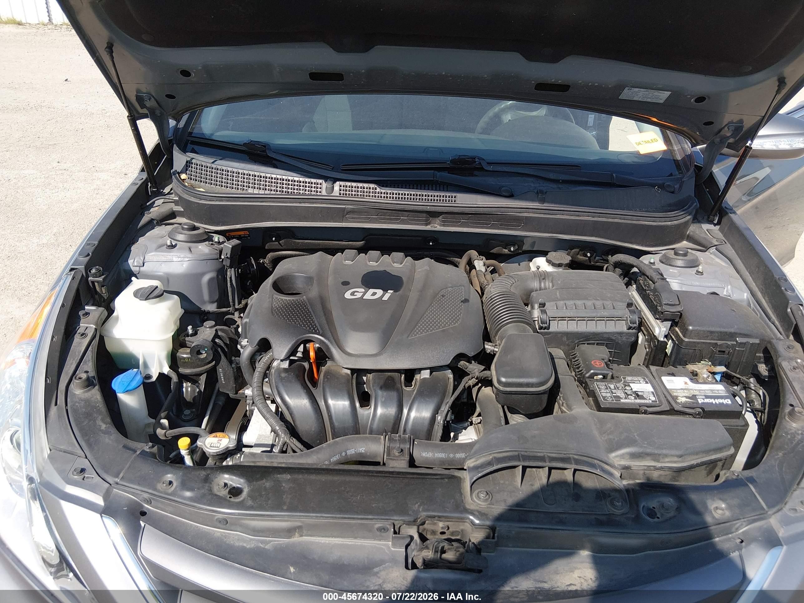 2014 Hyundai Sonata Gls Серый vin: 5NPEB4AC7EH846183