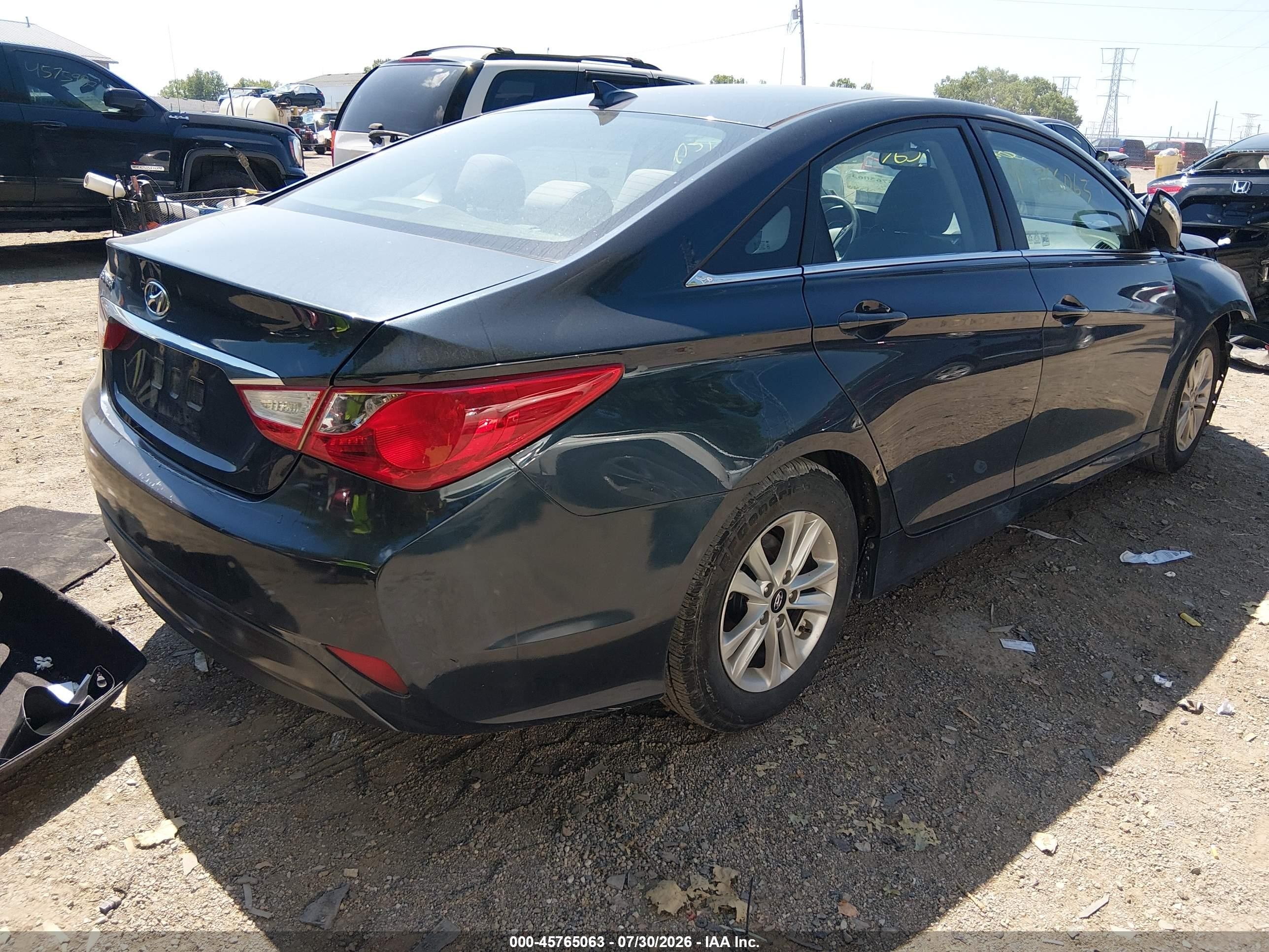 2014 Hyundai Sonata Gls Blue vin: 5NPEB4AC7EH847706