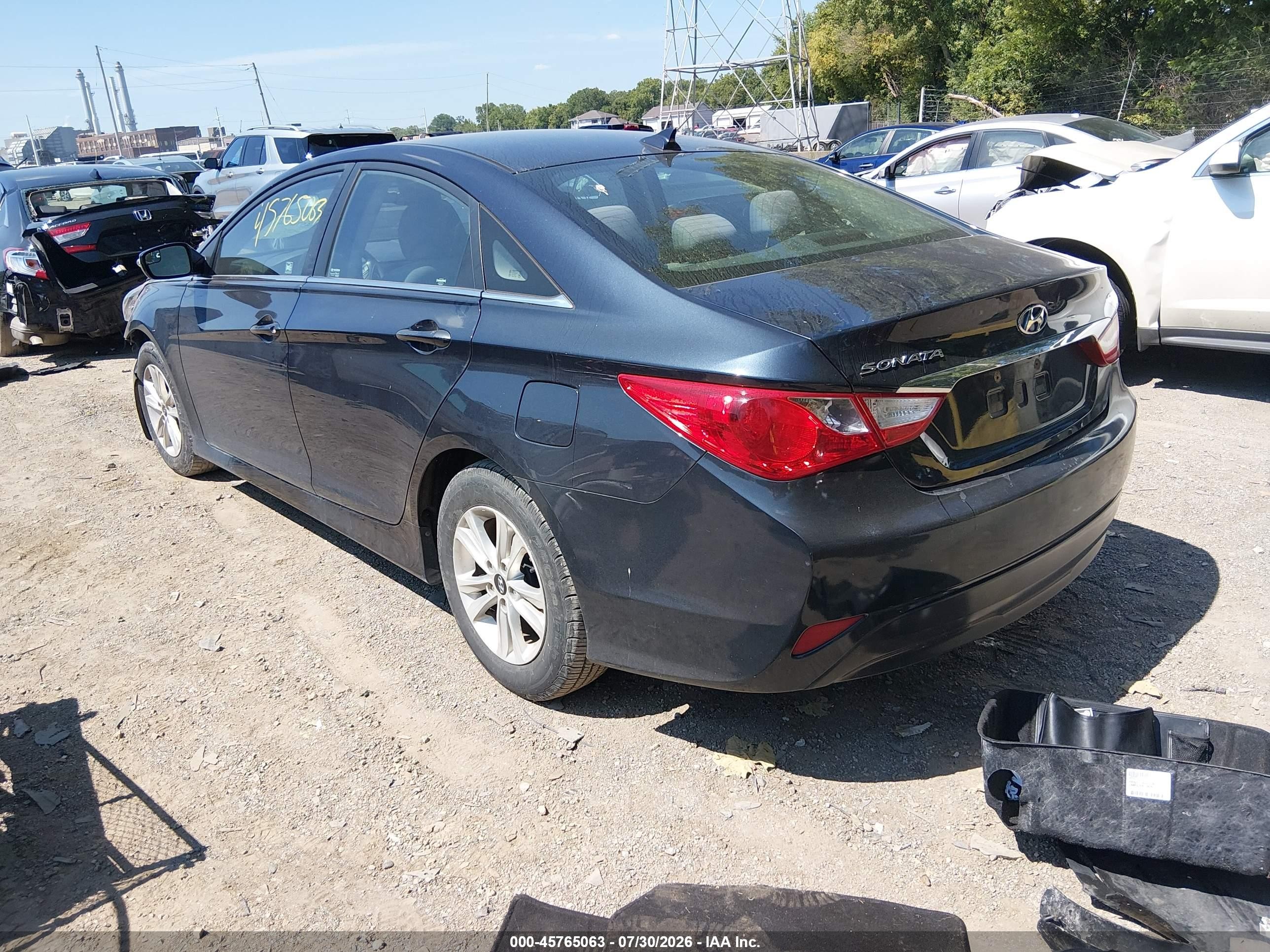 2014 Hyundai Sonata Gls Blue vin: 5NPEB4AC7EH847706