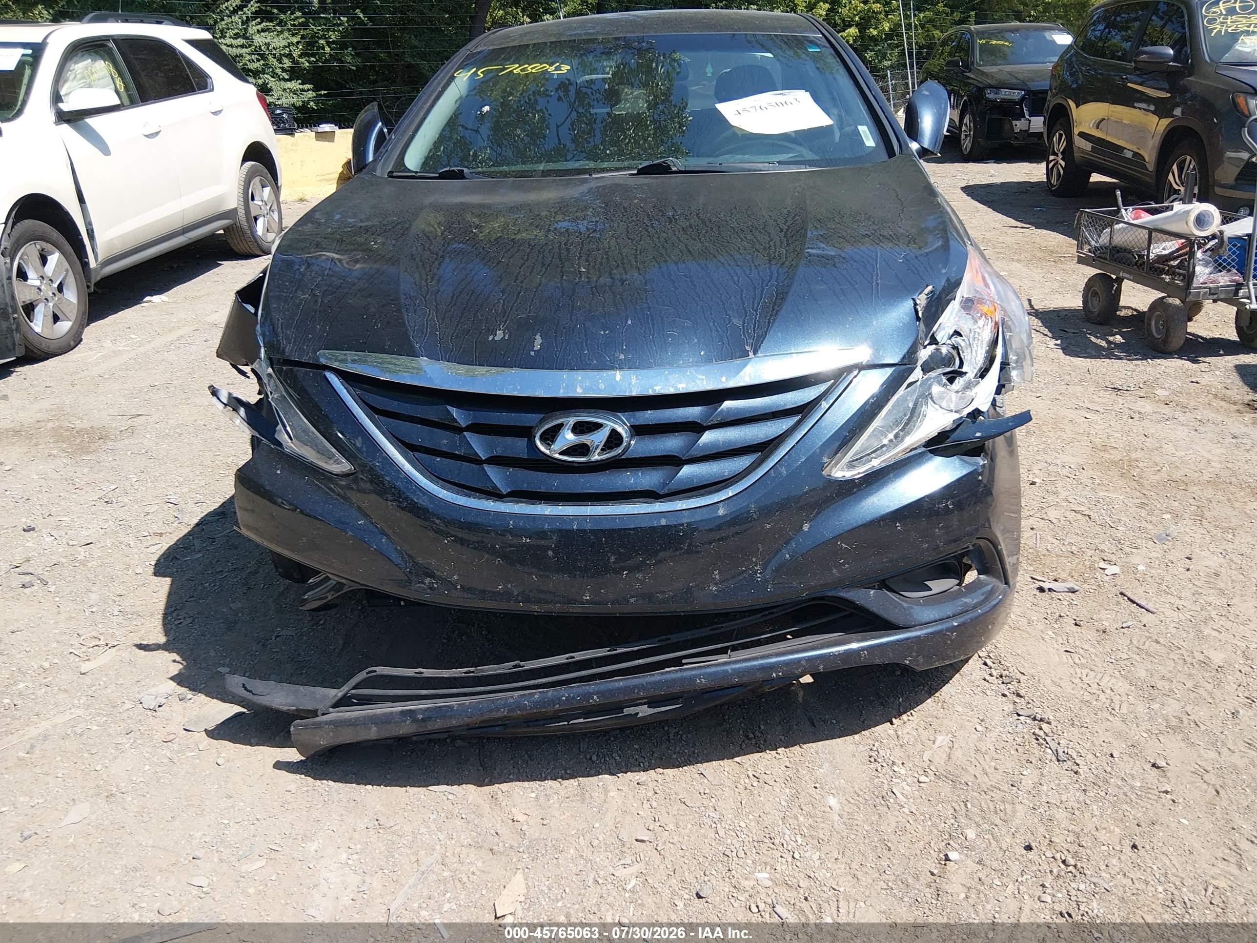 2014 Hyundai Sonata Gls Blue vin: 5NPEB4AC7EH847706