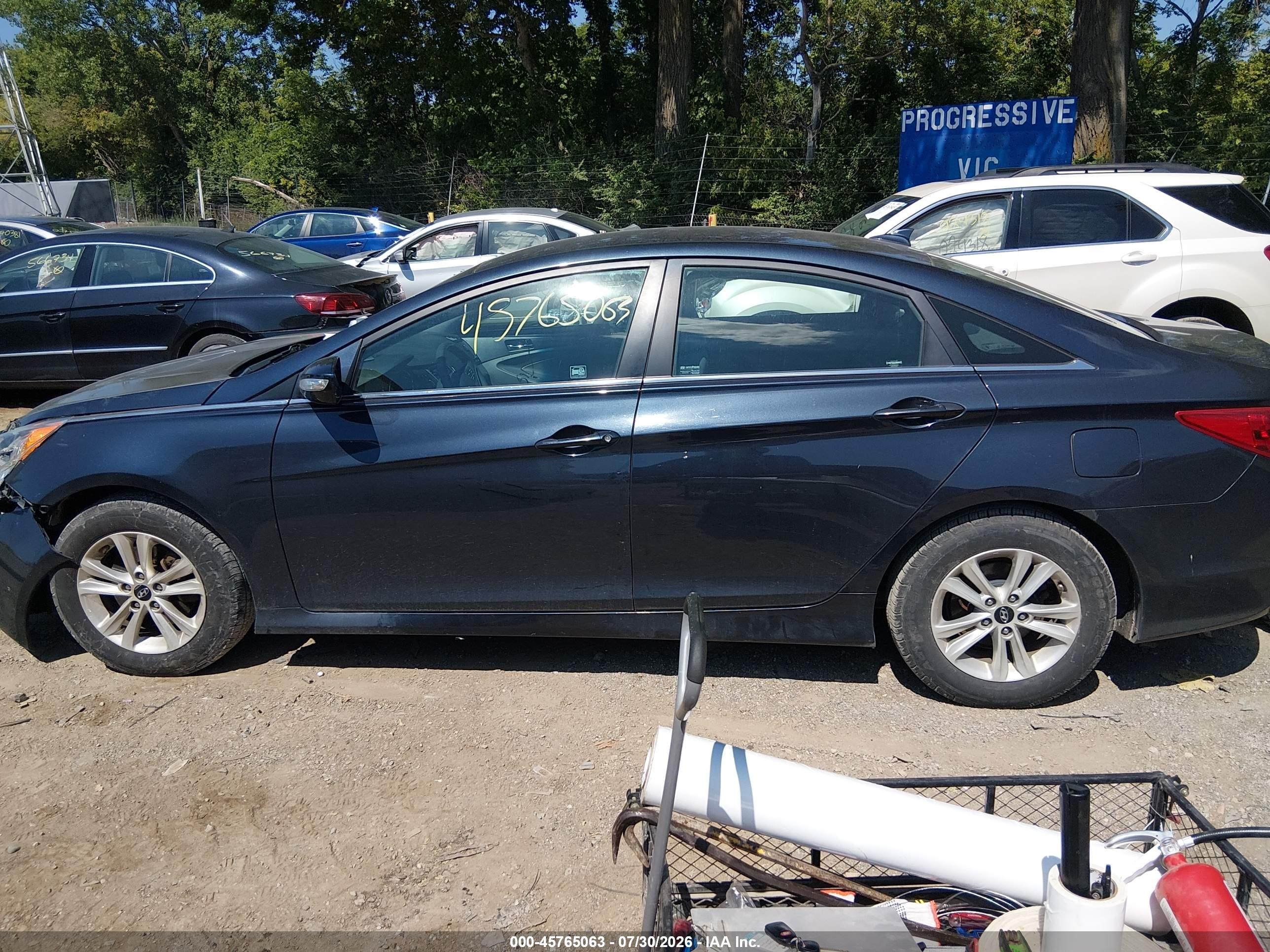 2014 Hyundai Sonata Gls Blue vin: 5NPEB4AC7EH847706