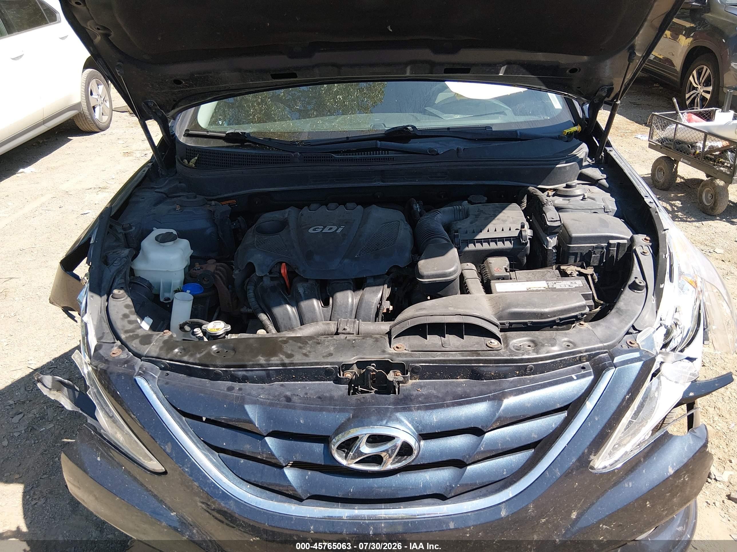 2014 Hyundai Sonata Gls Blue vin: 5NPEB4AC7EH847706