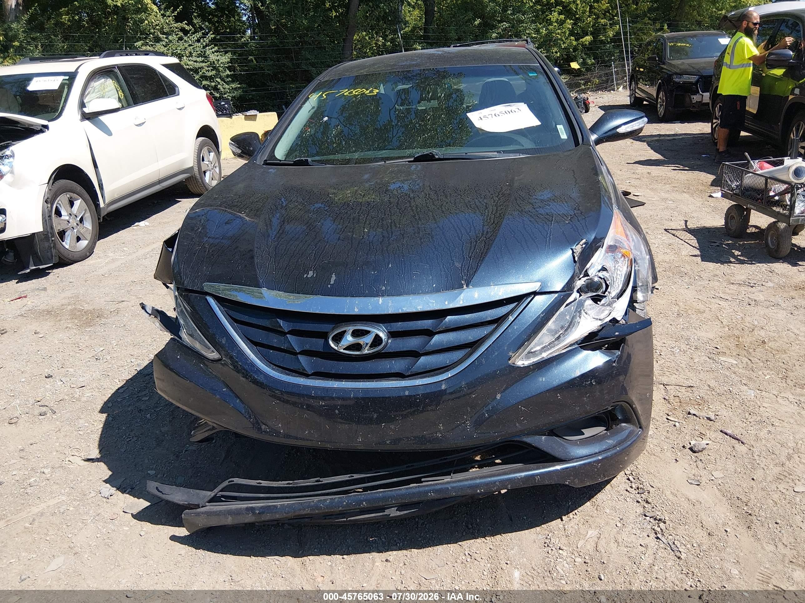 2014 Hyundai Sonata Gls Blue vin: 5NPEB4AC7EH847706