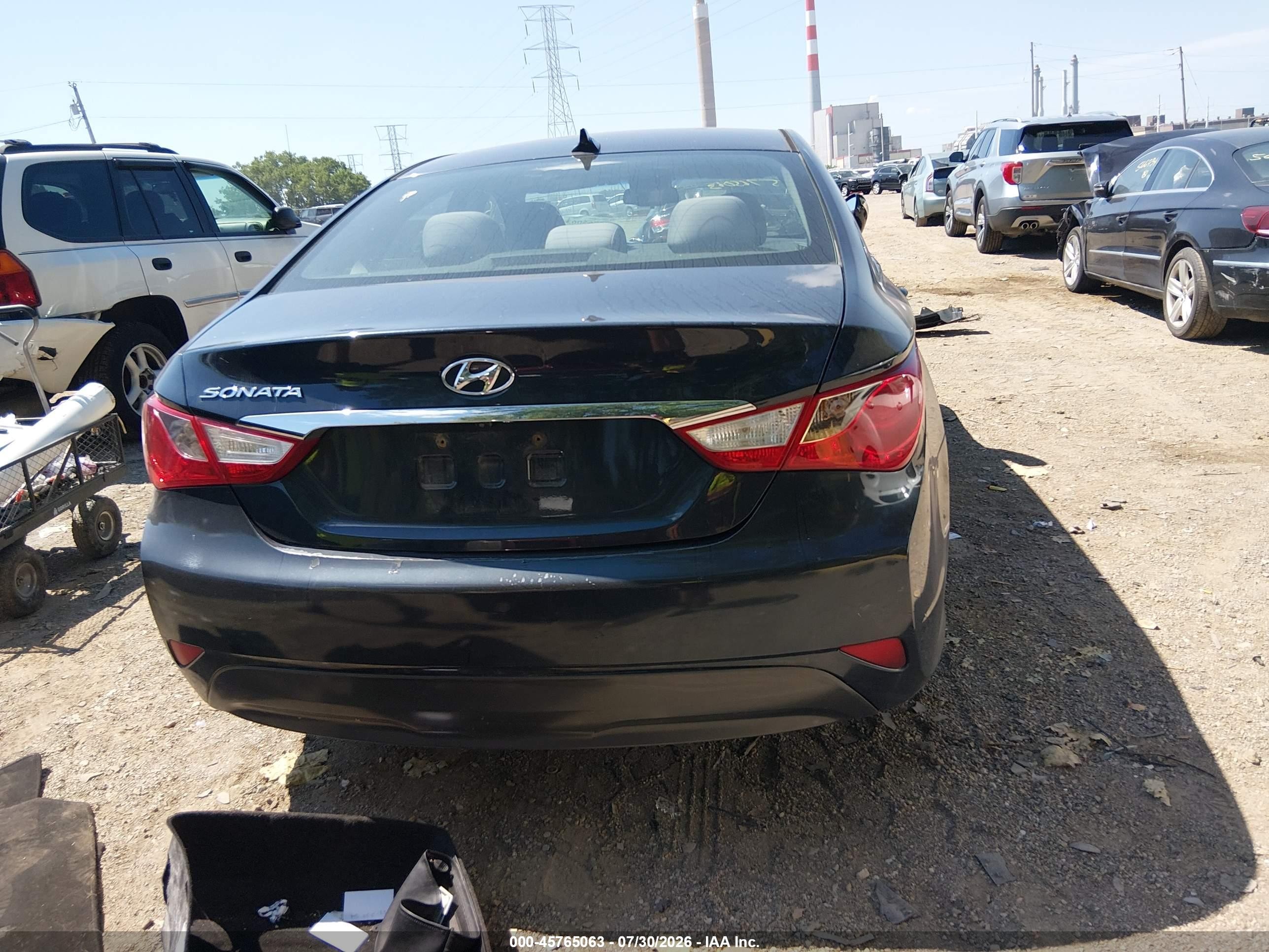 2014 Hyundai Sonata Gls Blue vin: 5NPEB4AC7EH847706