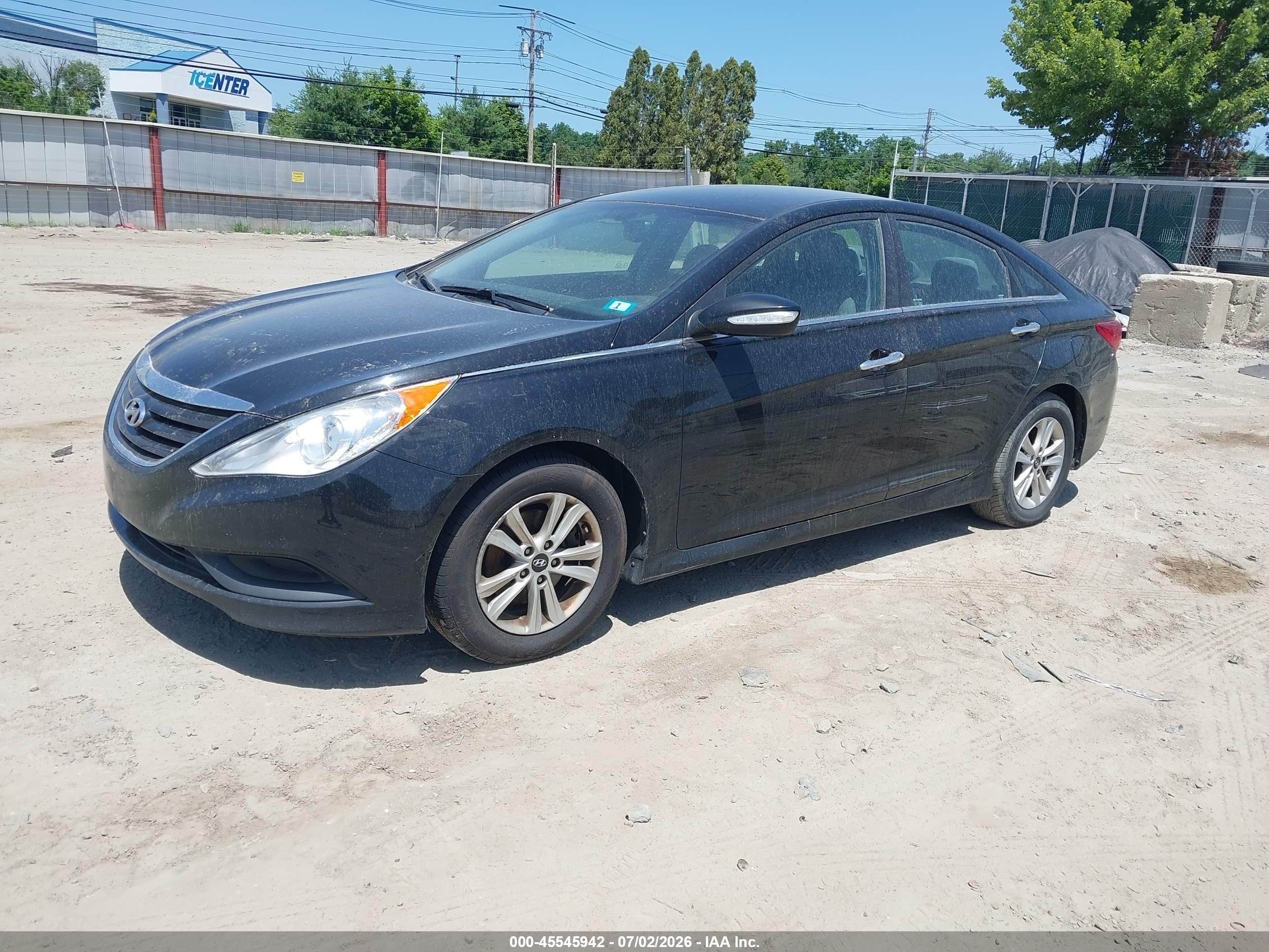 2014 Hyundai Sonata Gls Black vin: 5NPEB4AC7EH847897