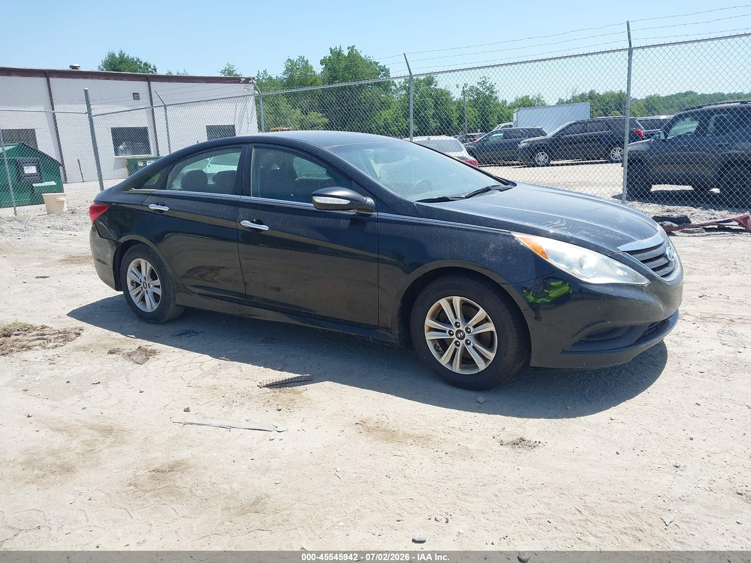 2014 Hyundai Sonata Gls Black vin: 5NPEB4AC7EH847897
