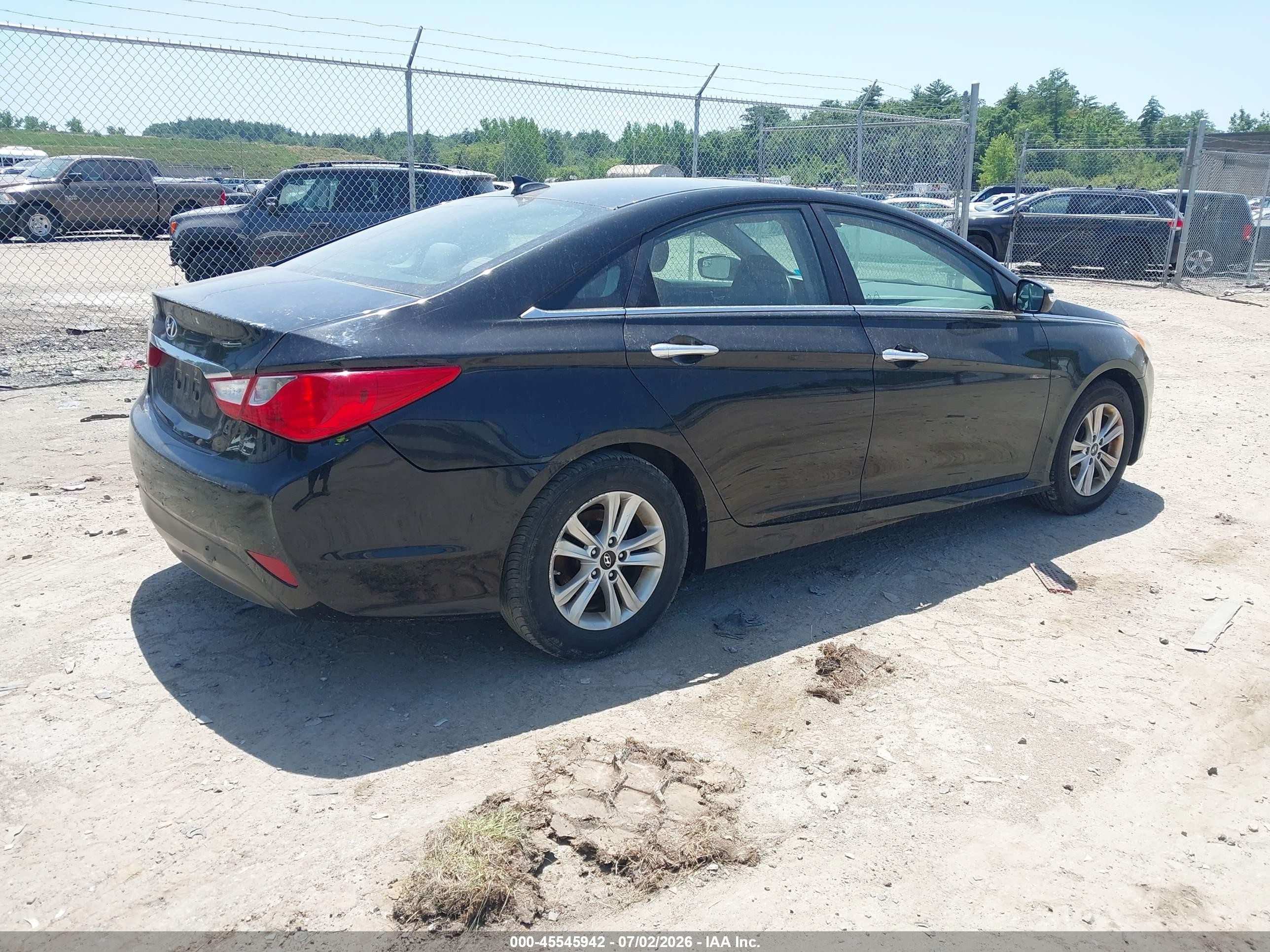 2014 Hyundai Sonata Gls Black vin: 5NPEB4AC7EH847897