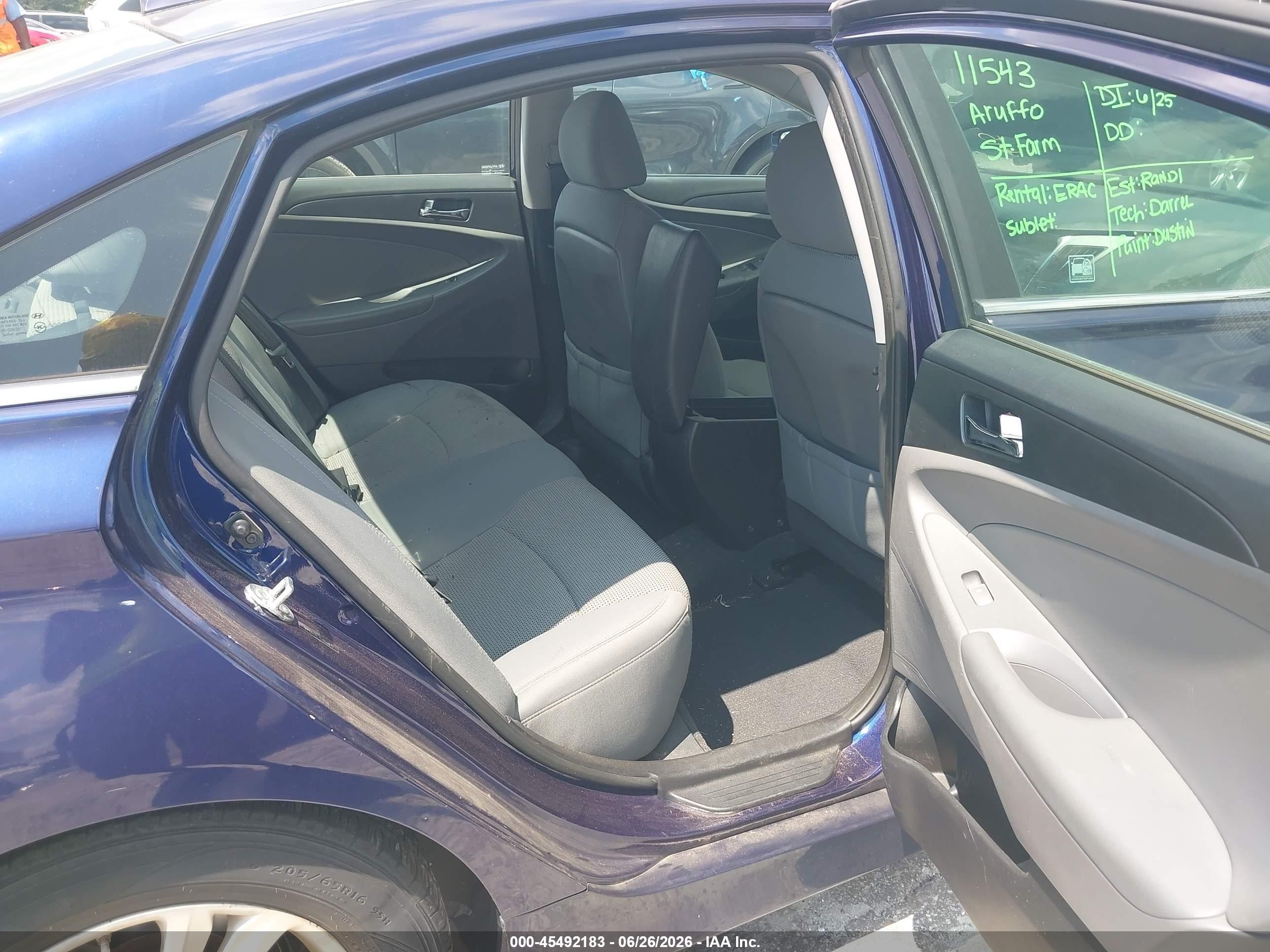 2014 Hyundai Sonata Gls Blue vin: 5NPEB4AC7EH852677