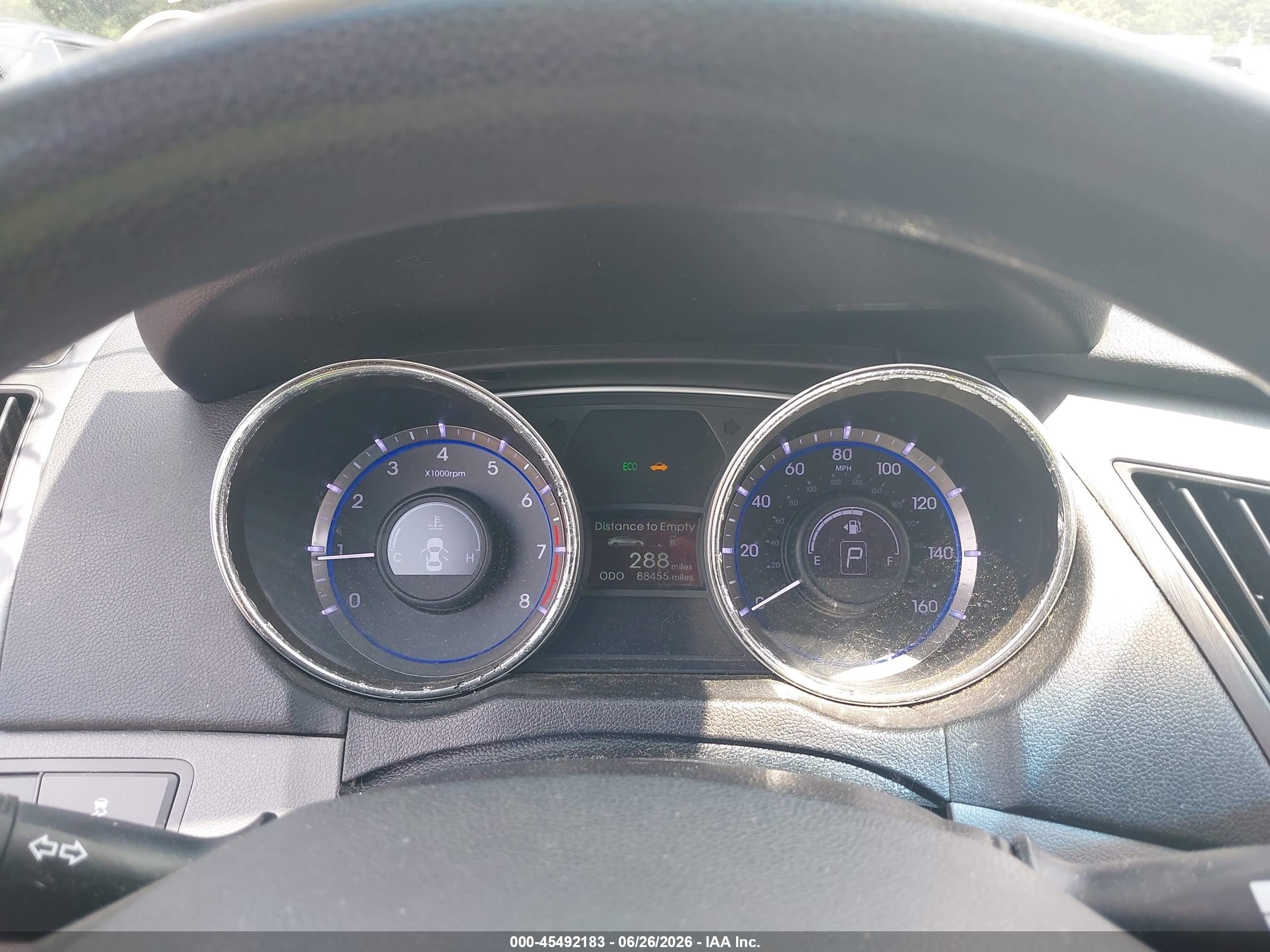 2014 Hyundai Sonata Gls Blue vin: 5NPEB4AC7EH852677