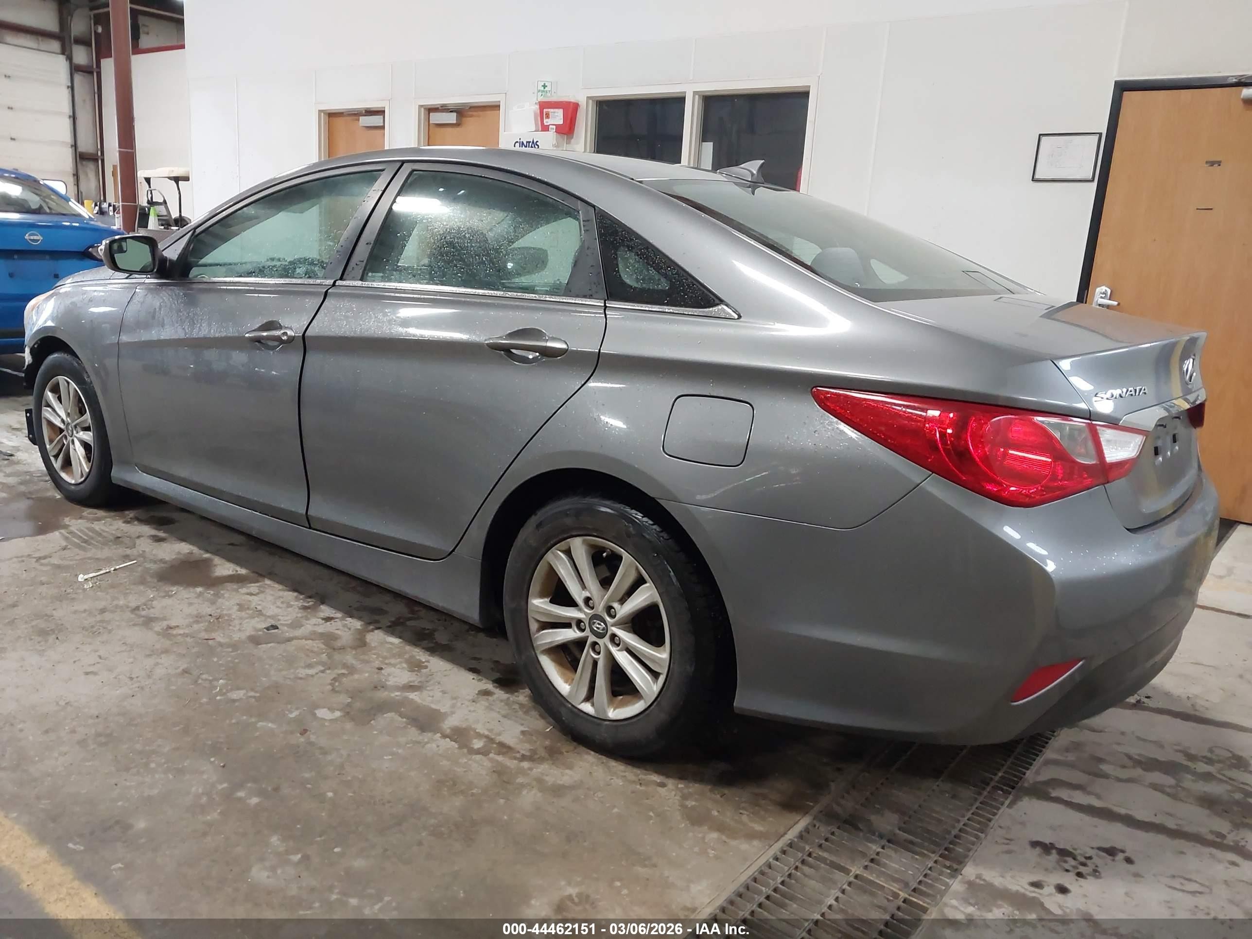 2014 Hyundai Sonata Gls Gray vin: 5NPEB4AC7EH860570