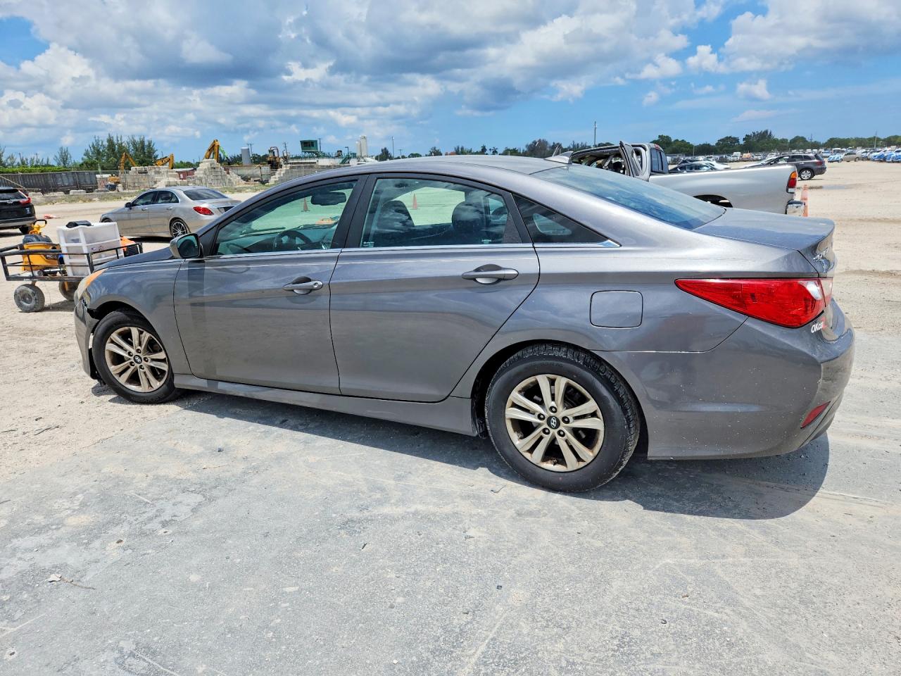 2014 Hyundai Sonata Gls Gray vin: 5NPEB4AC7EH860861