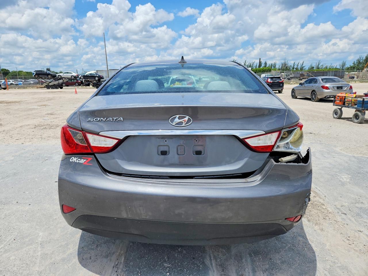 2014 Hyundai Sonata Gls Gray vin: 5NPEB4AC7EH860861