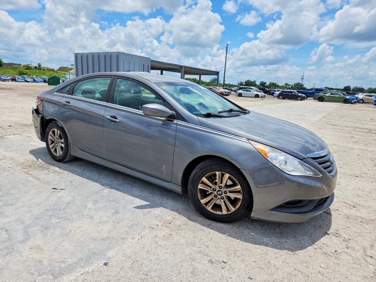 2014 Hyundai Sonata Gls Gray vin: 5NPEB4AC7EH860861