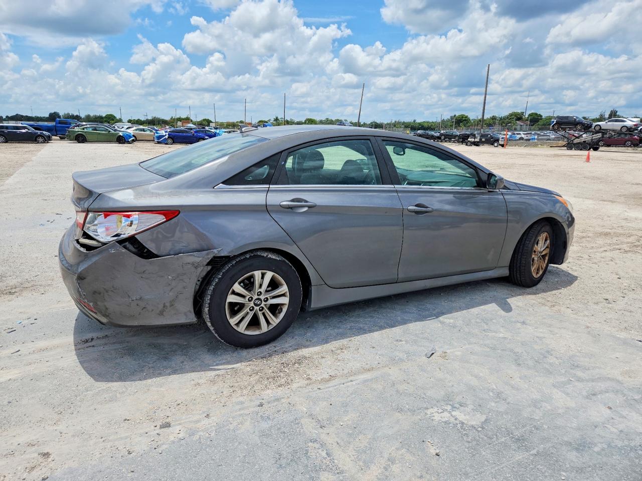 2014 Hyundai Sonata Gls Gray vin: 5NPEB4AC7EH860861
