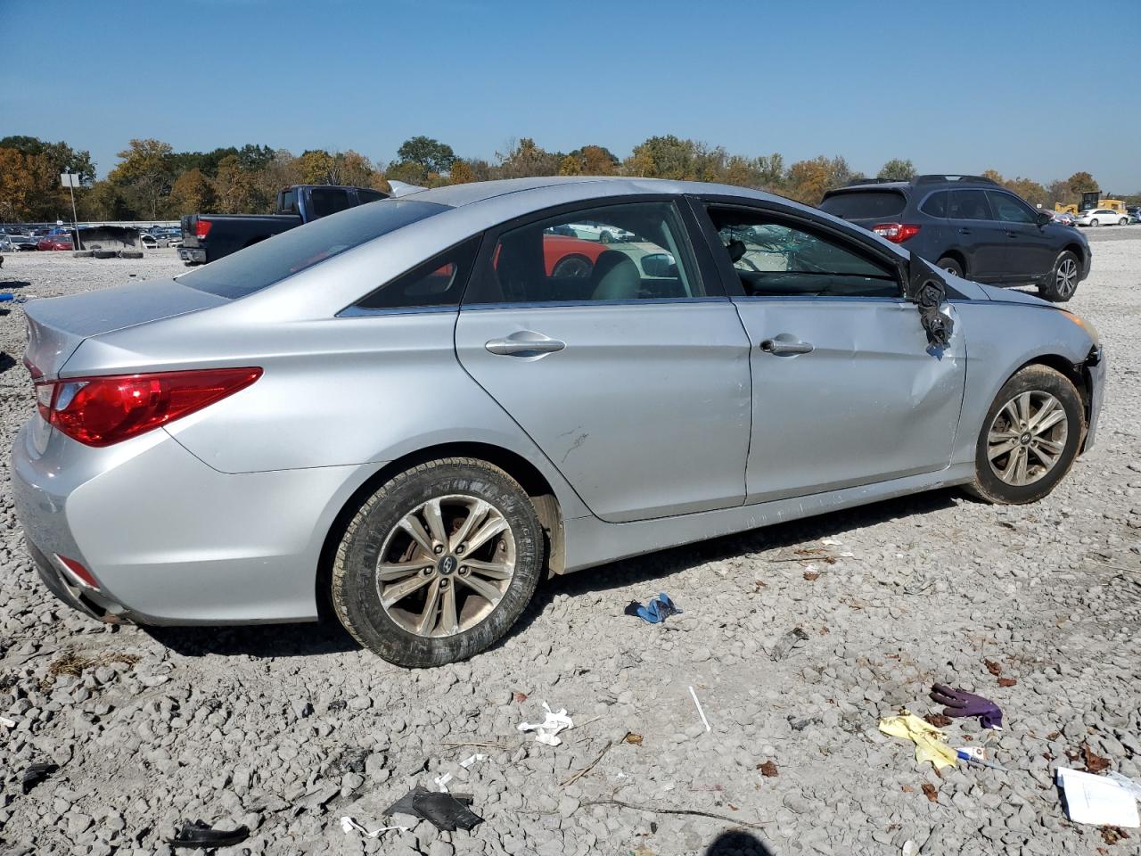 2014 Hyundai Sonata Gls Серебряный vin: 5NPEB4AC7EH862822