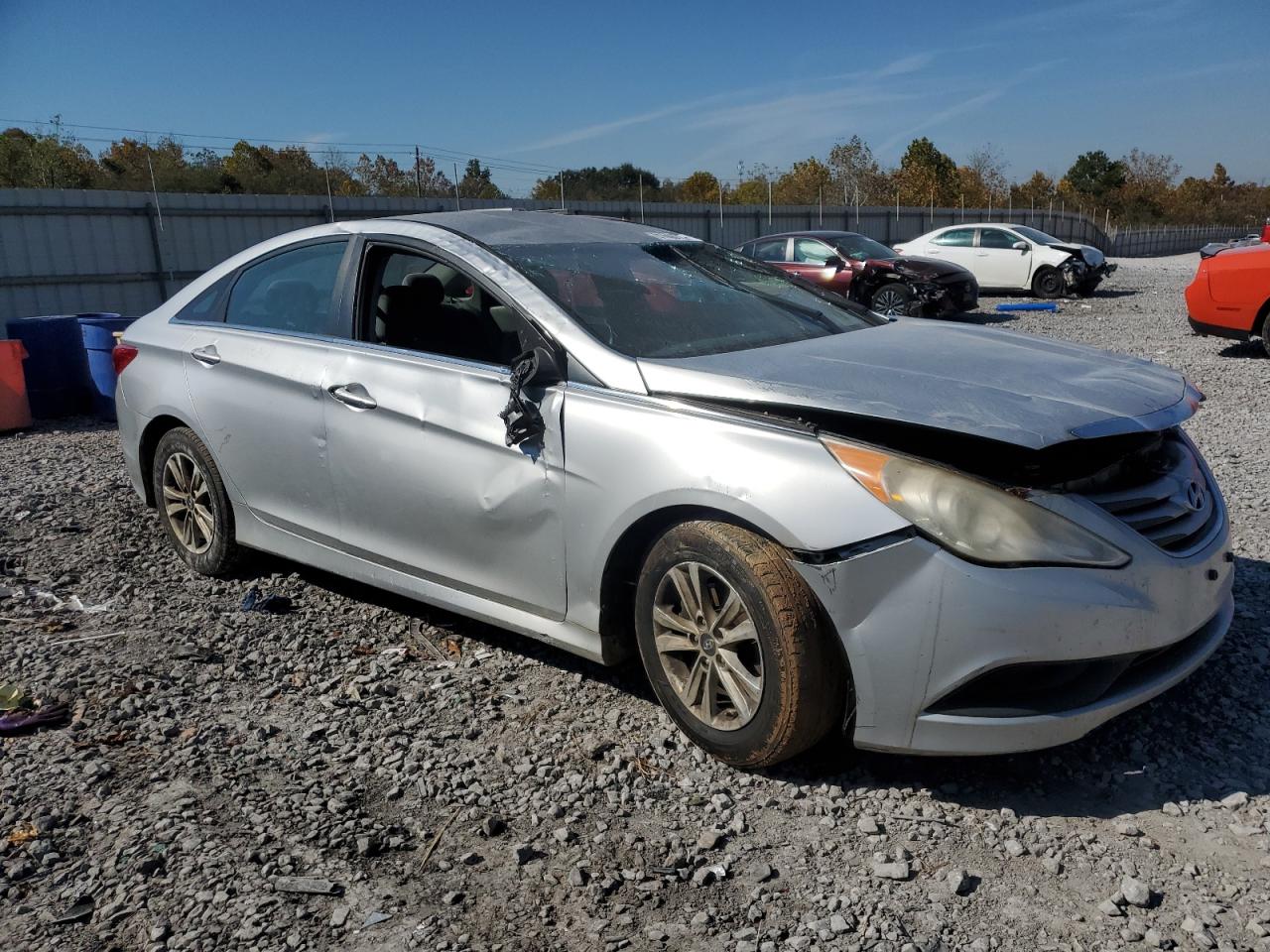 2014 Hyundai Sonata Gls Серебряный vin: 5NPEB4AC7EH862822