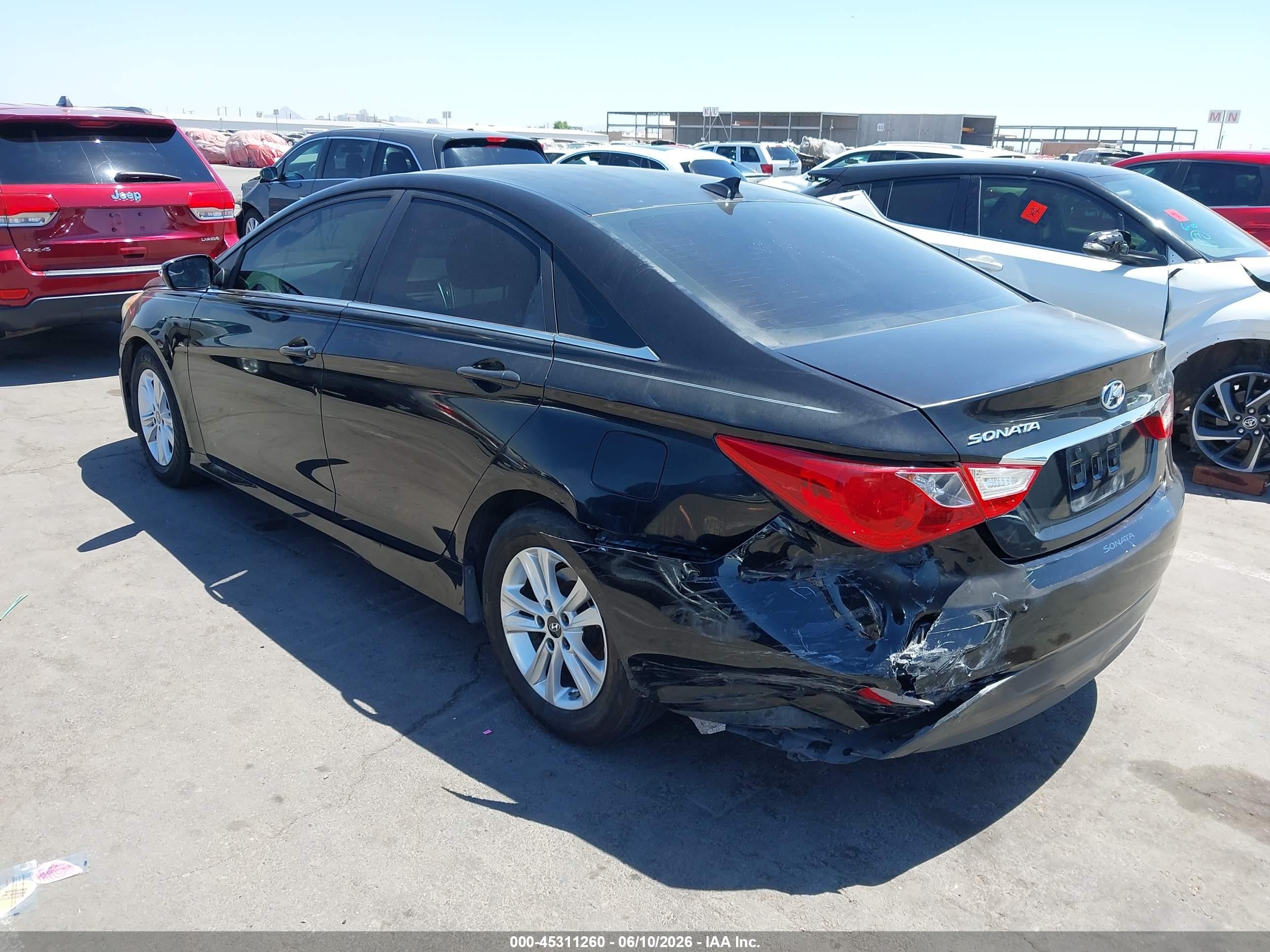 2014 Hyundai Sonata Gls Black vin: 5NPEB4AC7EH864764